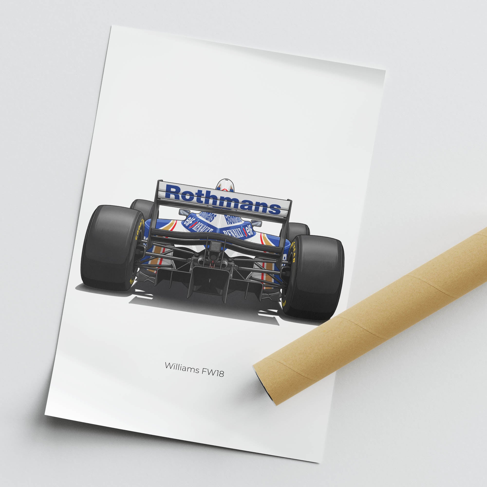 1996 Williams FW18 Damon Hill – Car Print