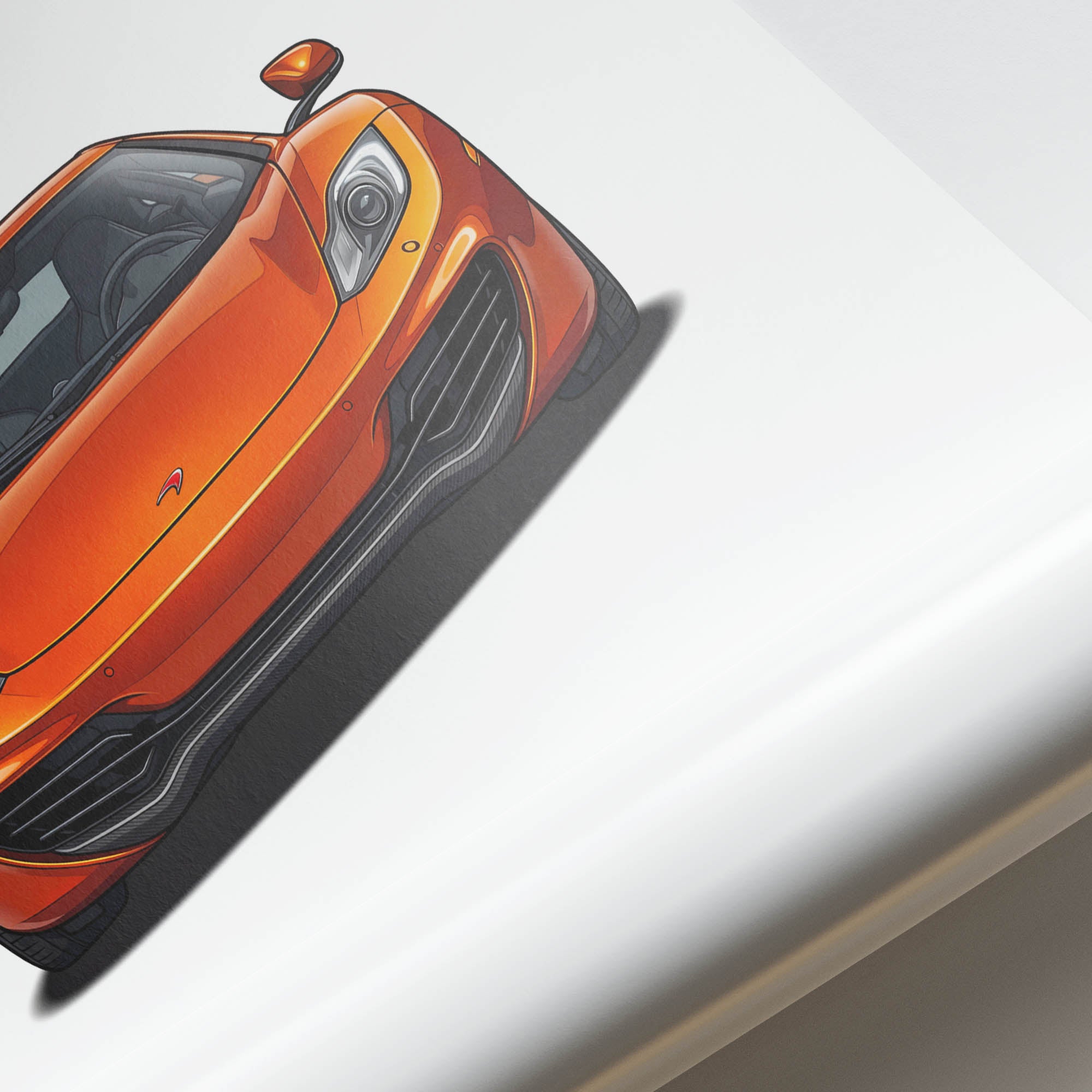 2012 McLaren MP4 12C Volcano – Car Print (Front)