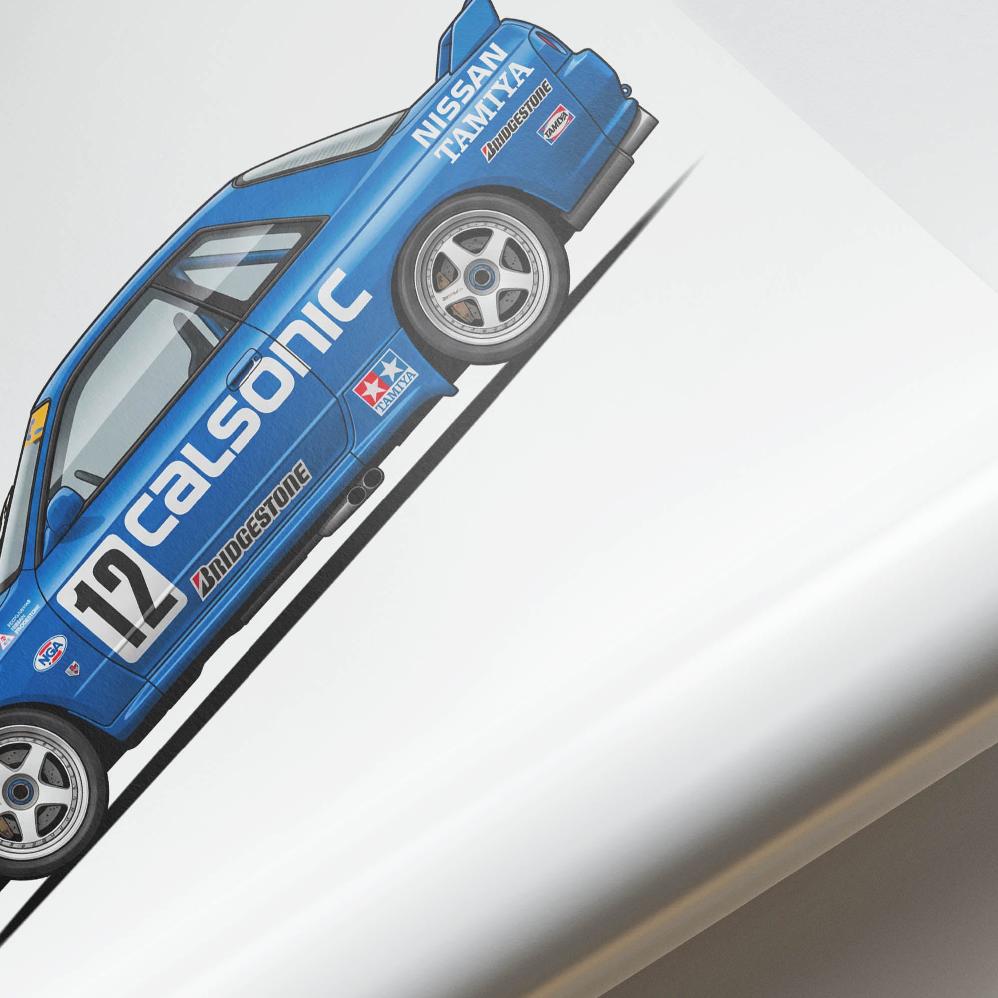 1991 Nissan Skyline GT R R32 Group A Calsonic – Car Print