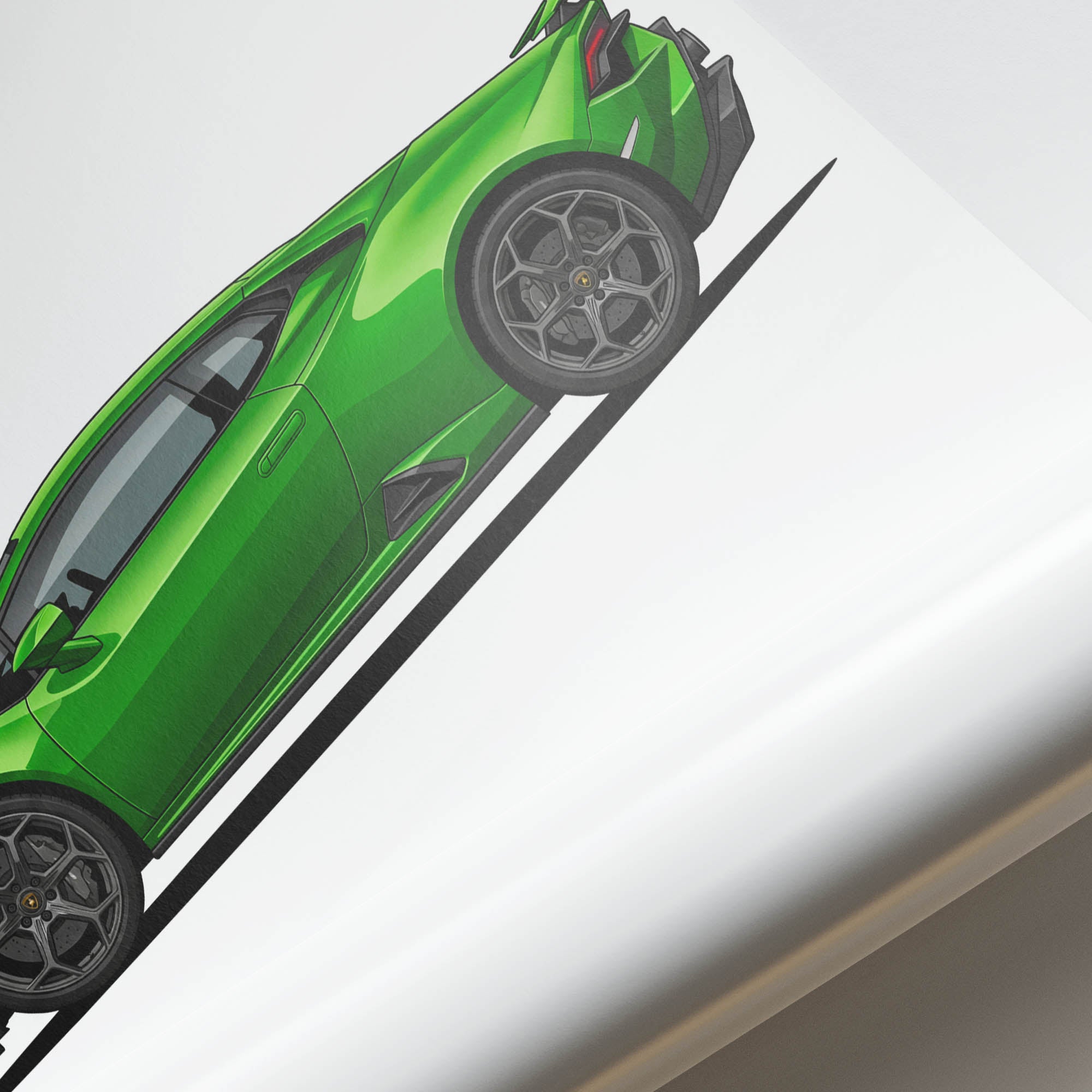 2022 Lamborghini Hurac N Tecnica – Car Print (Side)