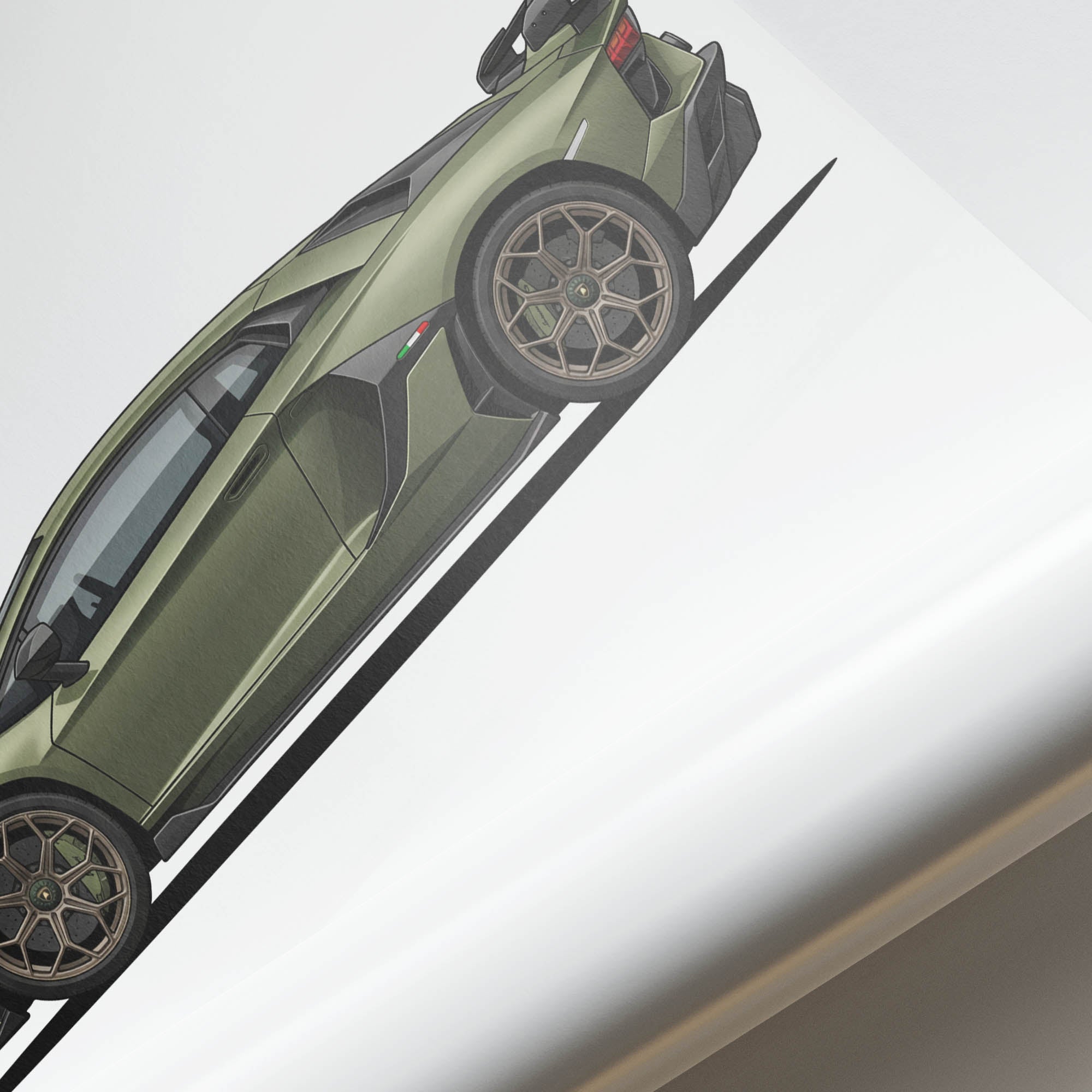 2018 Lamborghini Aventador SVJ – Car Print (Side)