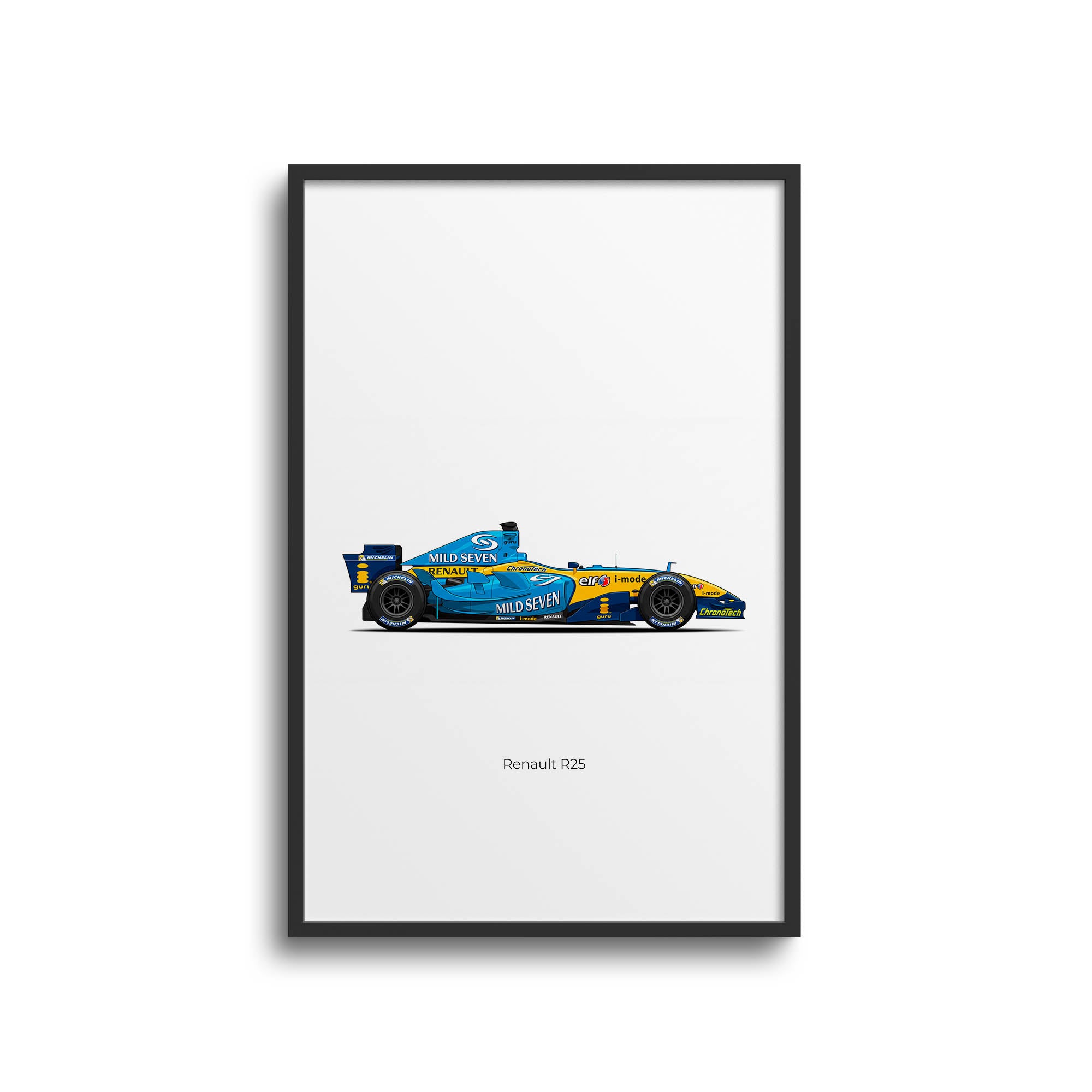 2005 Renault R25 Fernando Alonso – Car Print