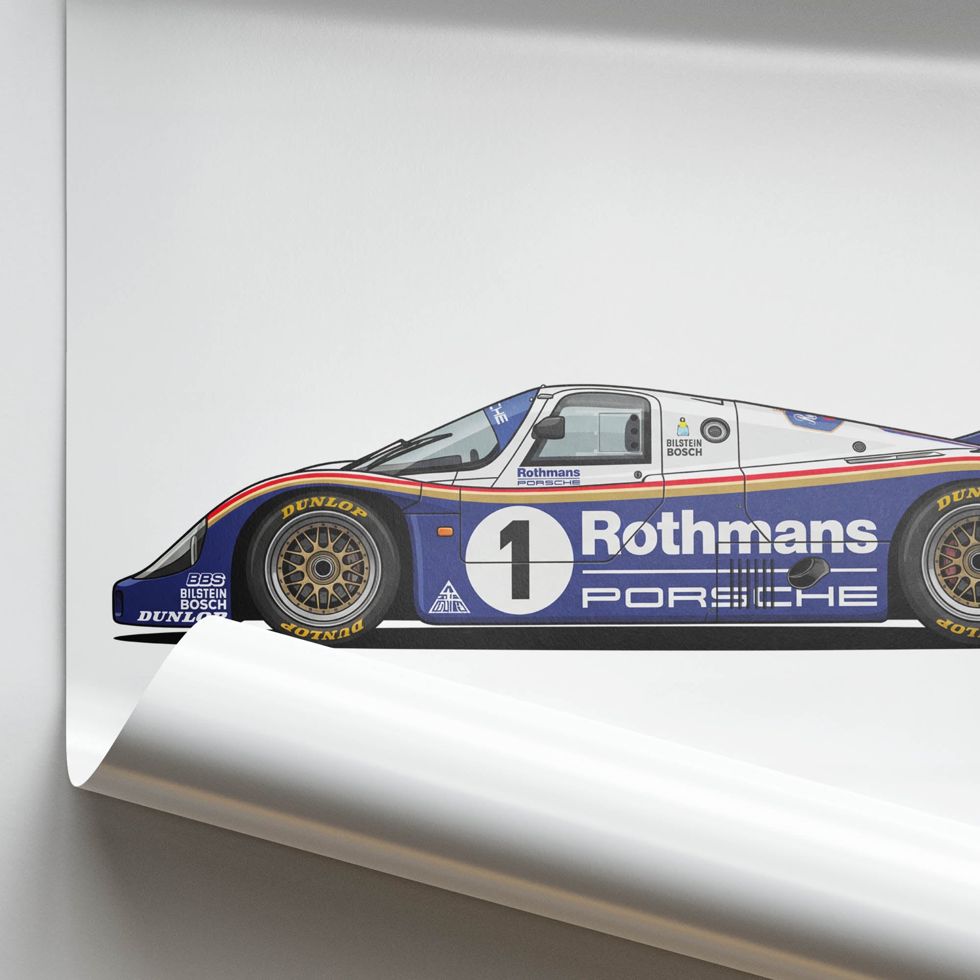 1982 Porsche – Car Print (Side)