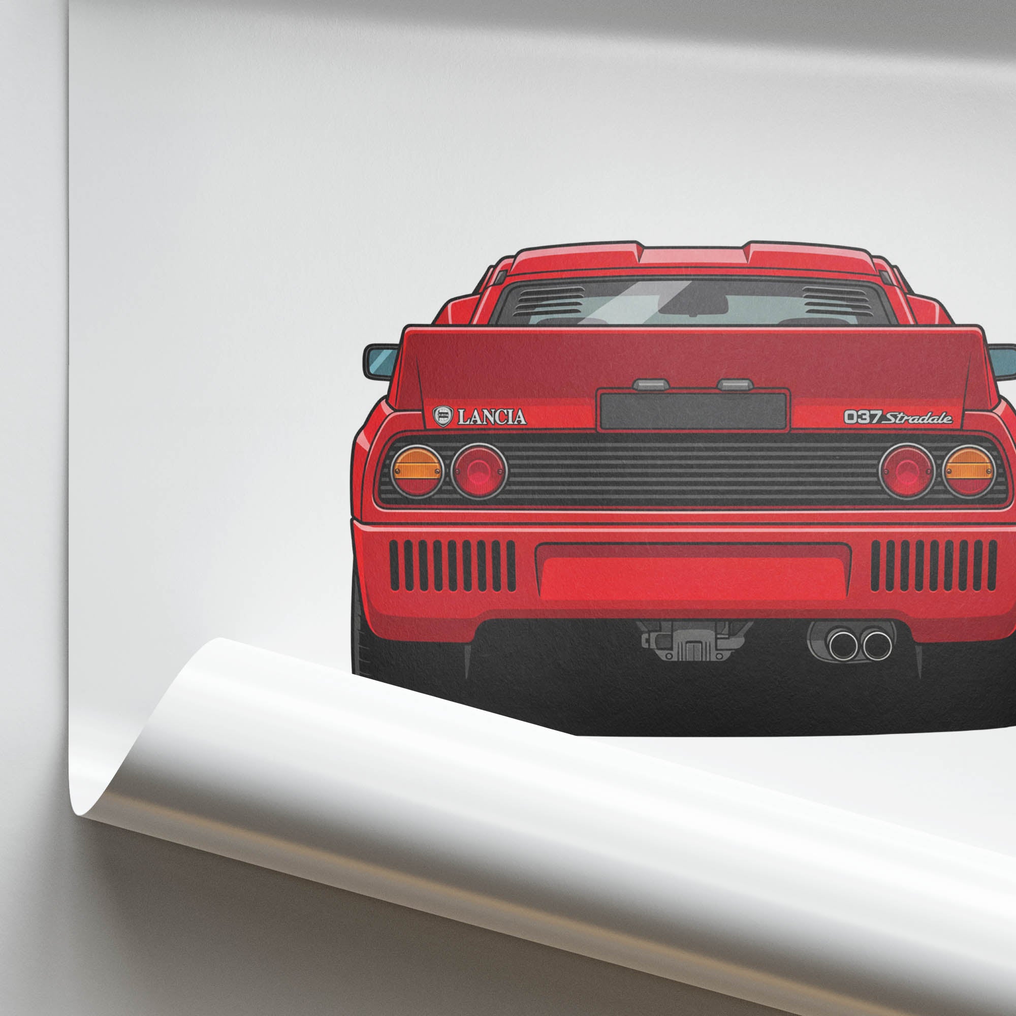 1982 Lancia 037 Stradale – Car Print (Rear)