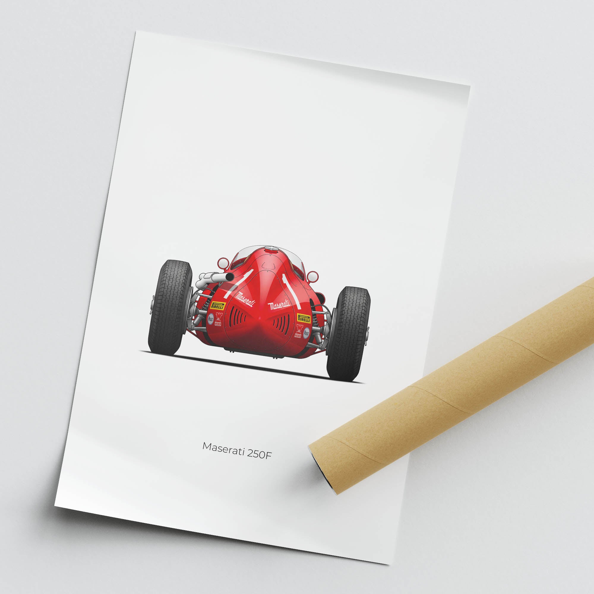 1957 Maserati 250F Juan Manuel Fangio – Car Print