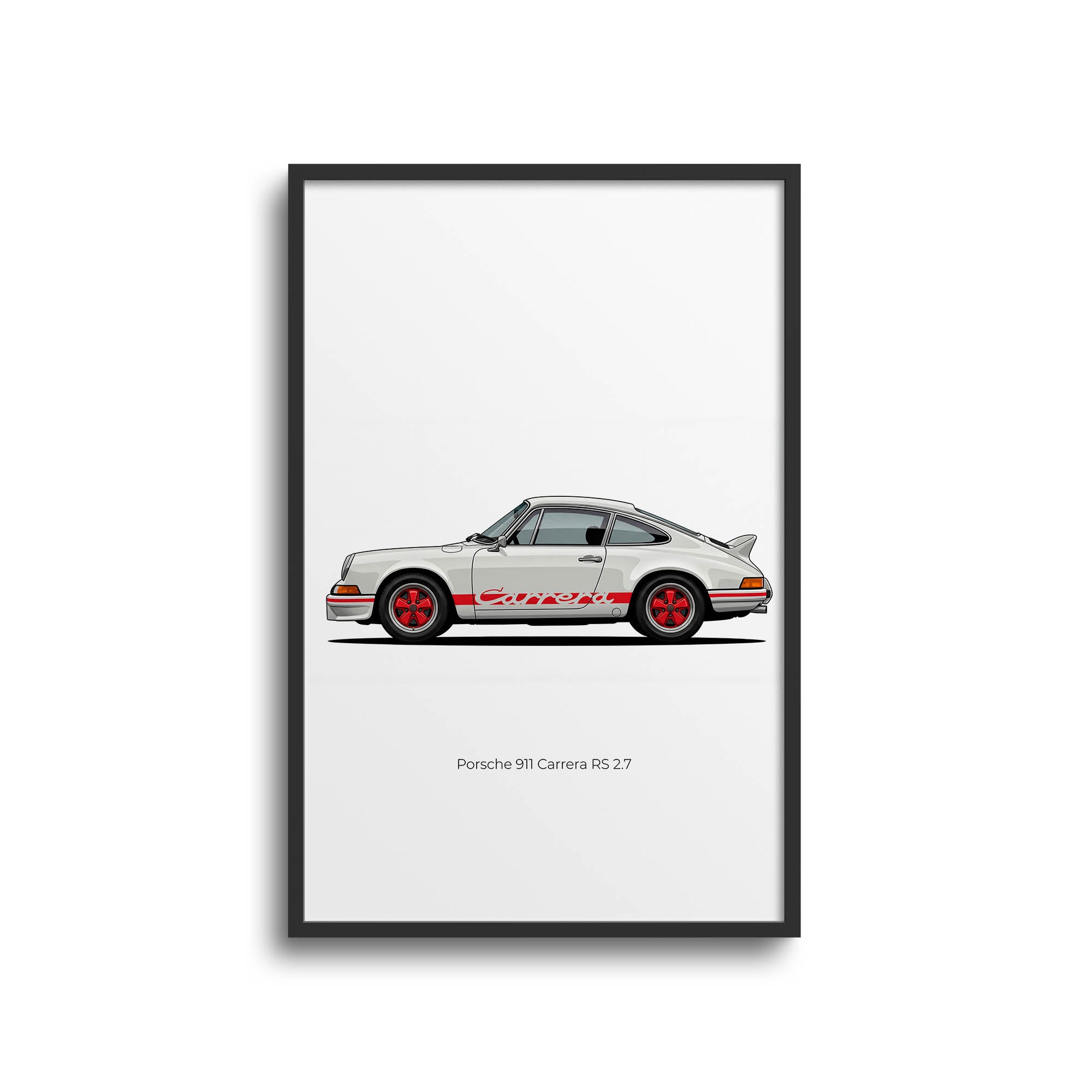 1973 Porsche 911 Carrera RS 2 7 Grand – Car Print (Side)