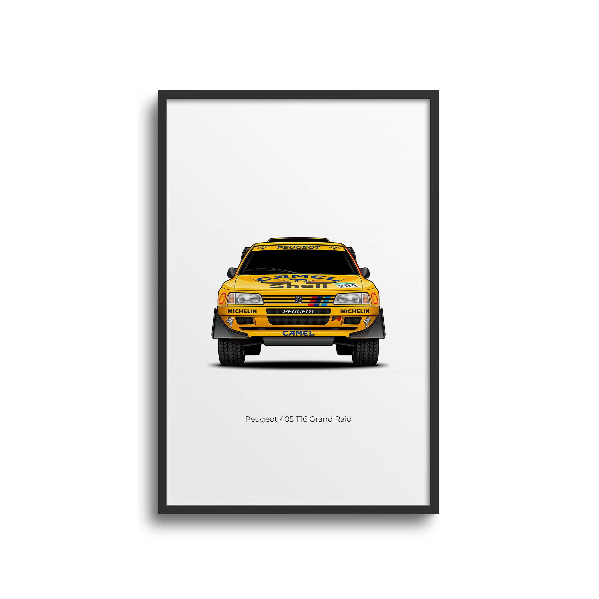 1990 Peugeot 405 T16 Grand – Car Print (Front)