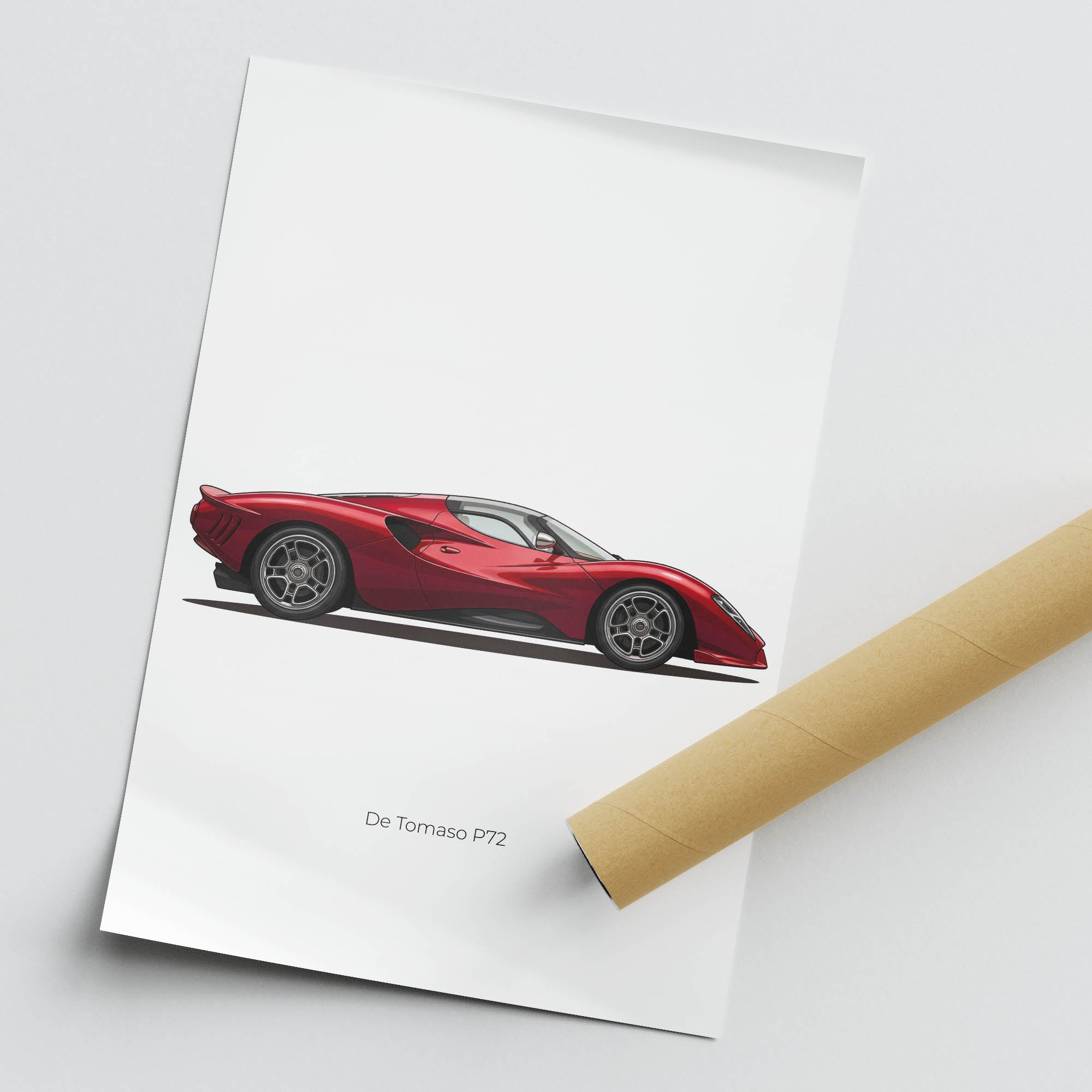 2023 De Tomaso P72 – Car Print (Side)