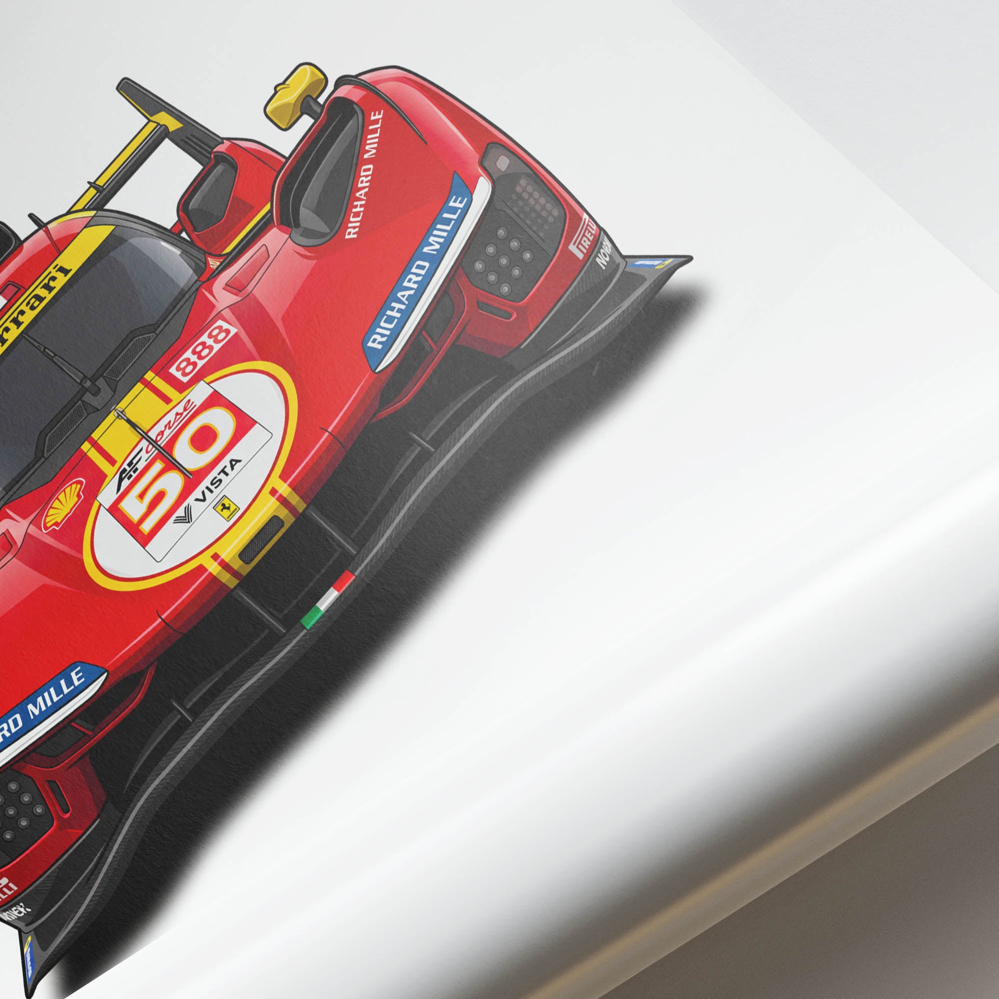 2023 Ferrari 499P Ferrari Hypercar – Car Print (Front)