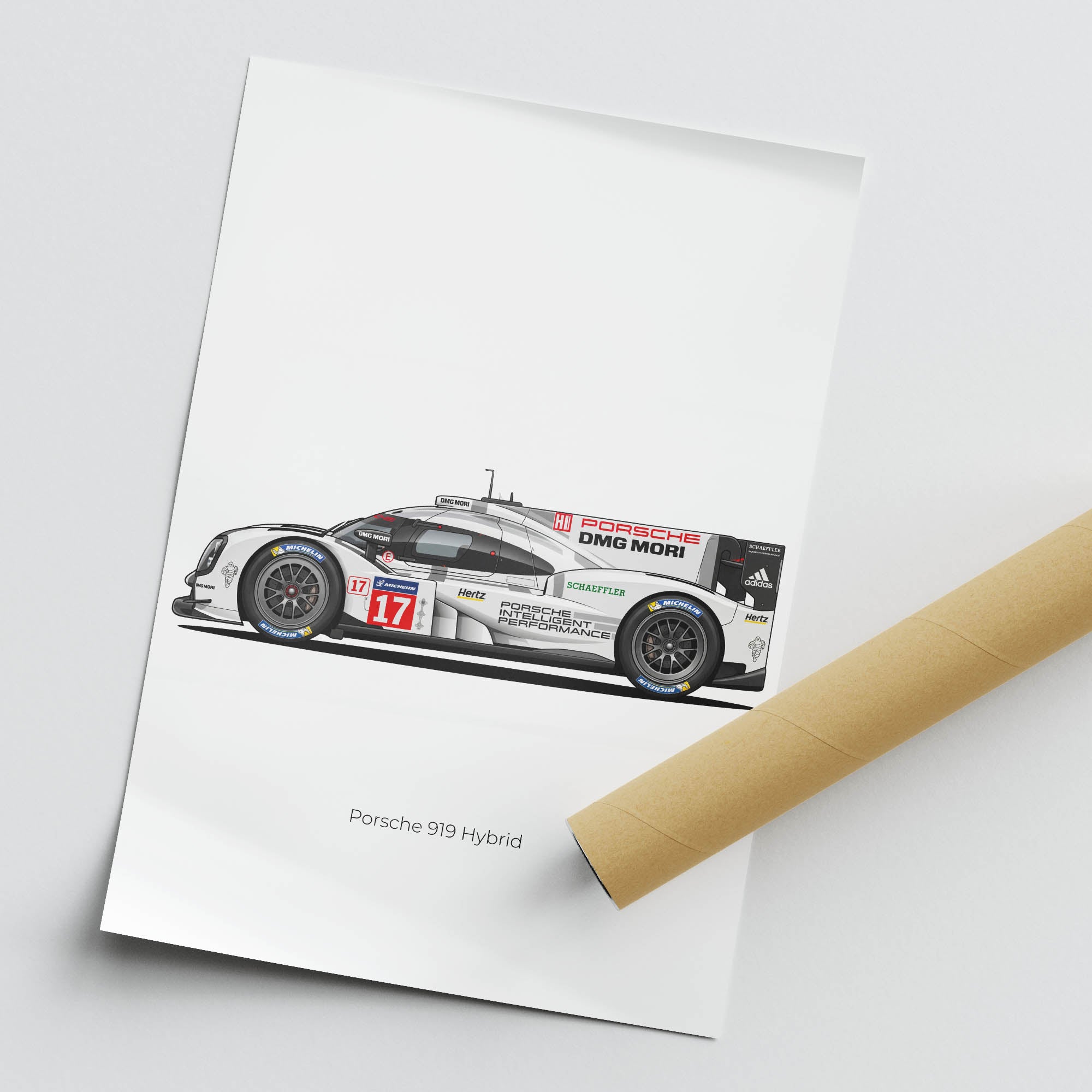 2015 Porsche 919 Hybrid Porsche – Car Print (Side)