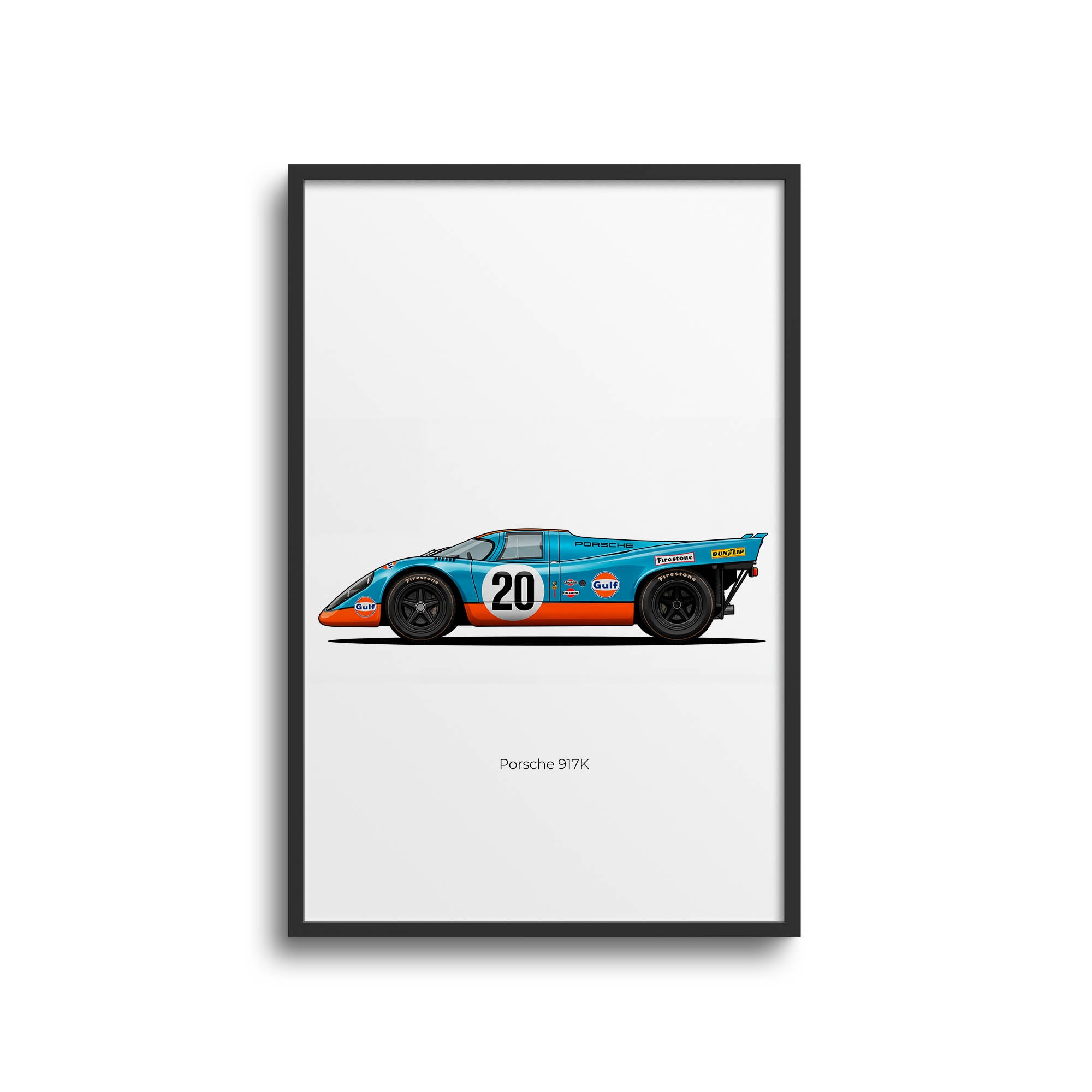 1970 Porsche 917K Steve Mcqueen – Car Print
