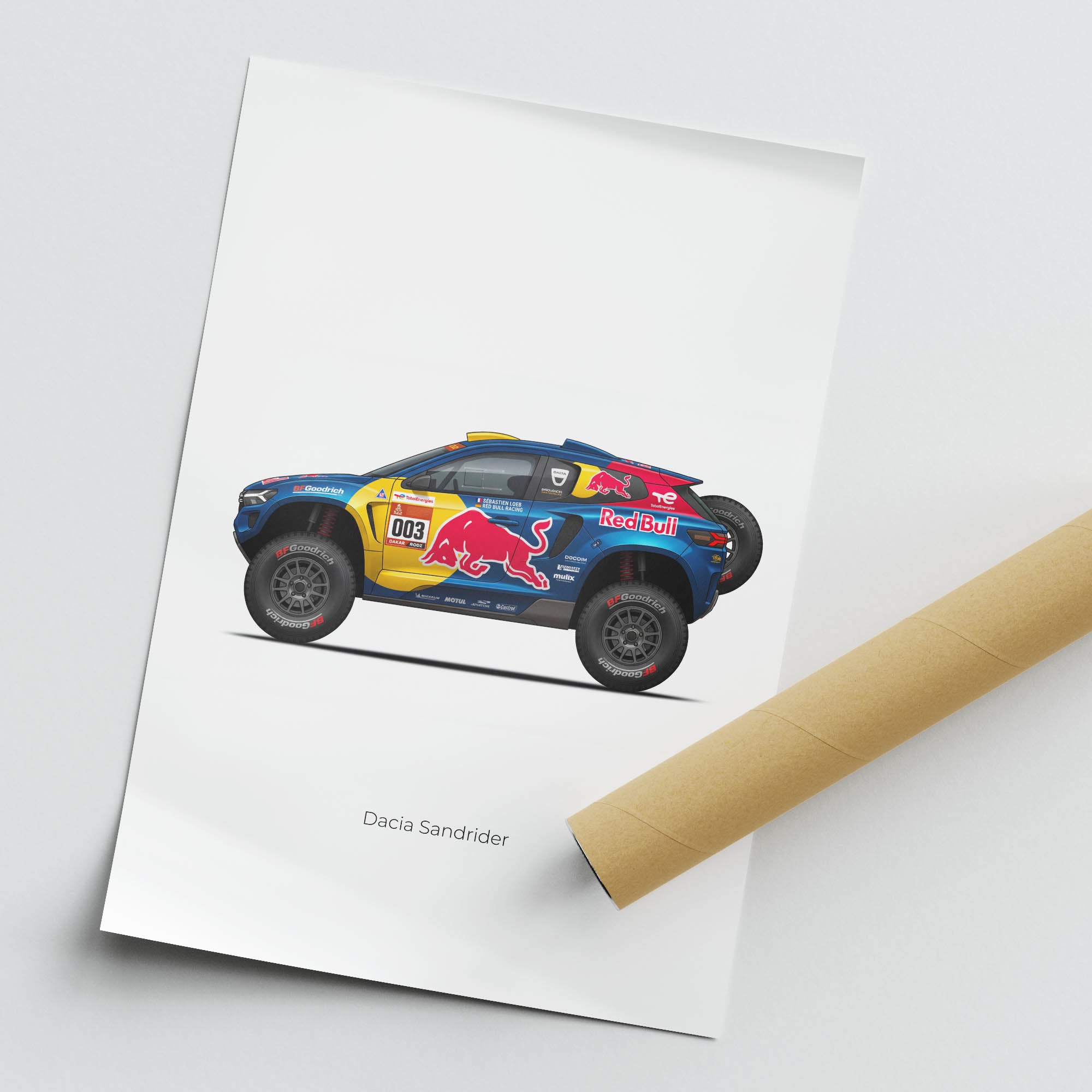 2025 Dacia Sandrider S Bastien Loeb – Car Print