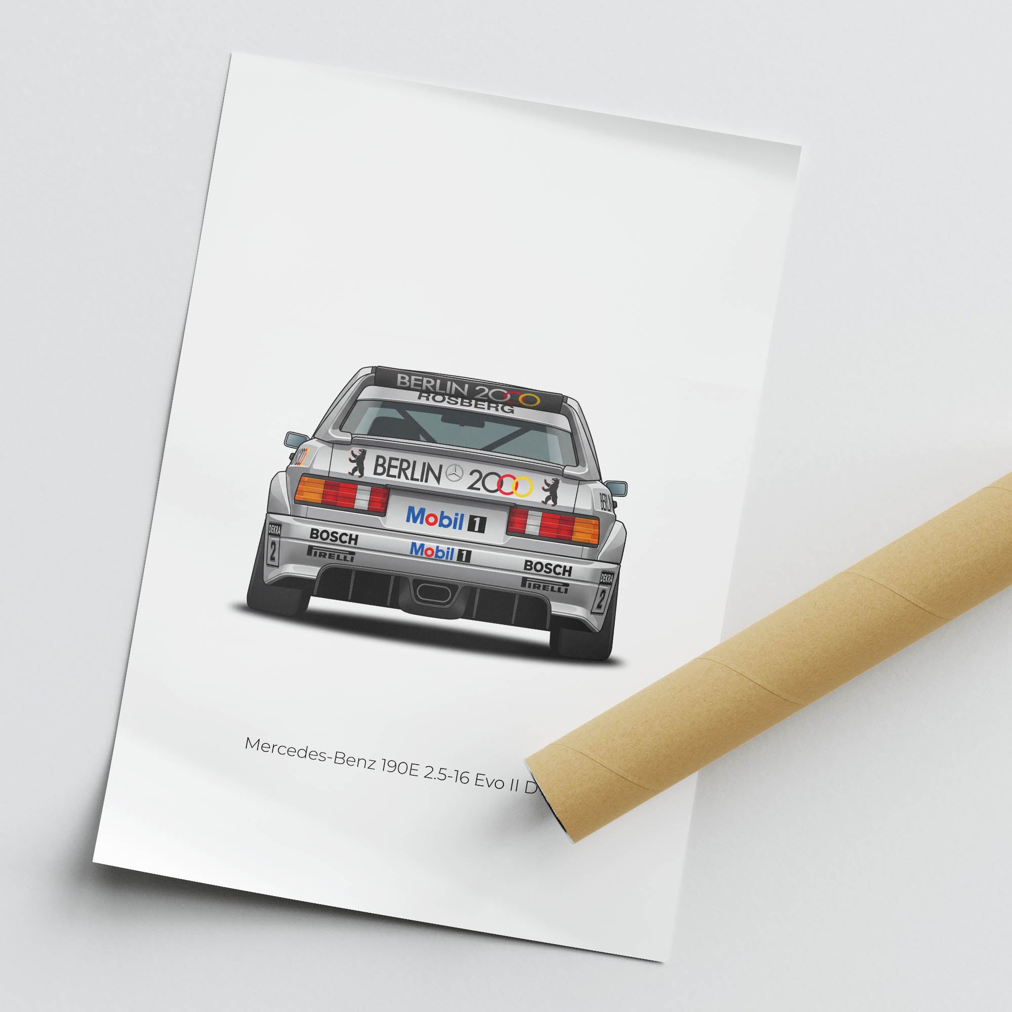 1991 Mercedes-Benz 190E 2 5 16 Evo II DTM – Car Print