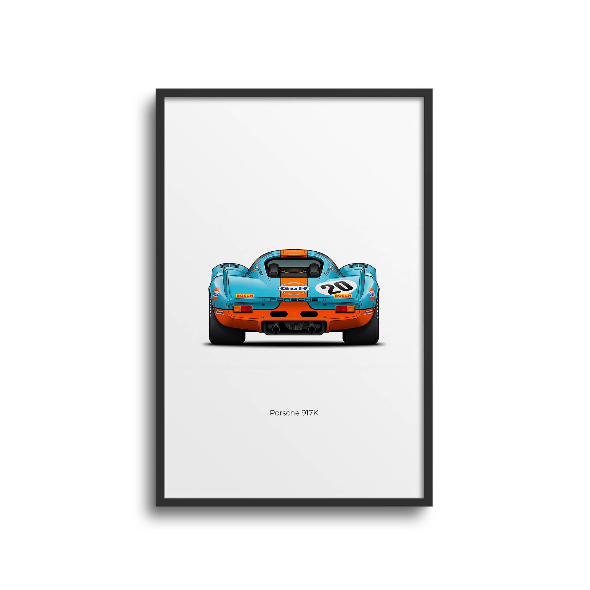 1970 Porsche 917K Steve Mcqueen – Car Print