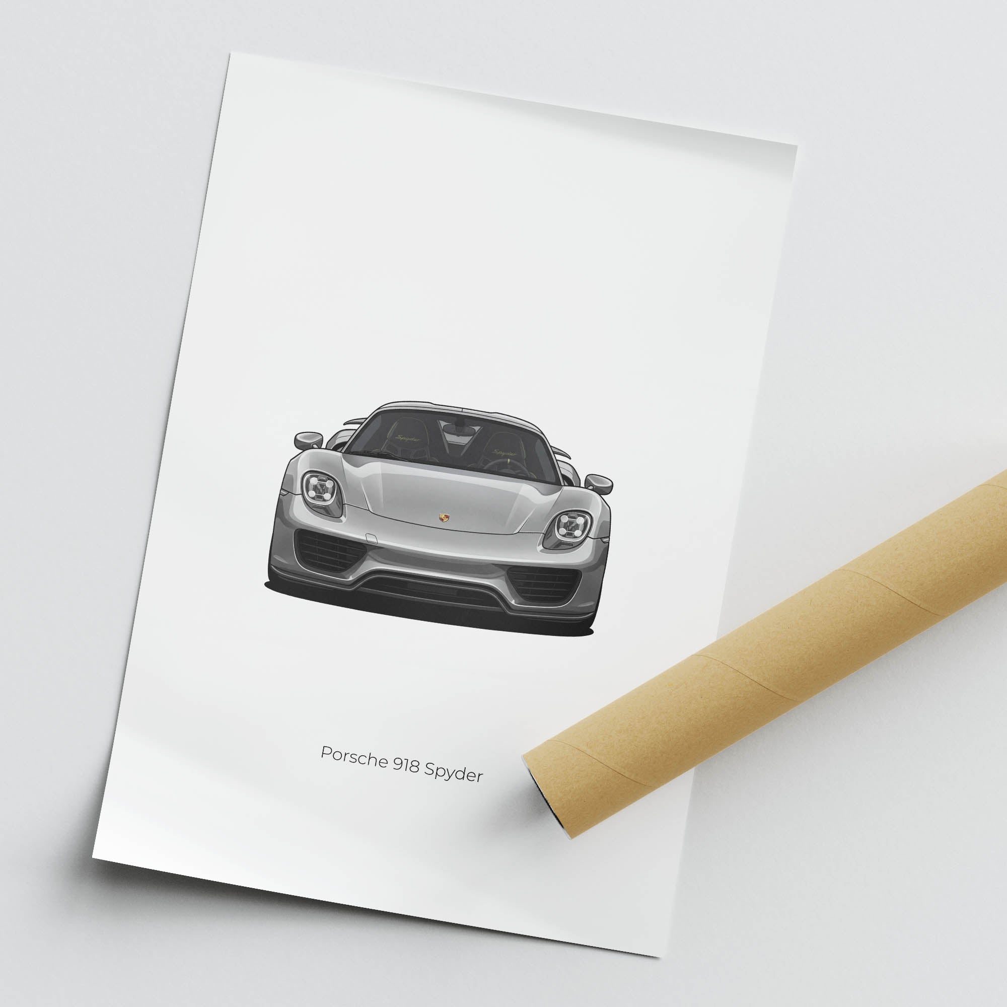 2013 Porsche 918 Spyder Liquid – Car Print (Front)
