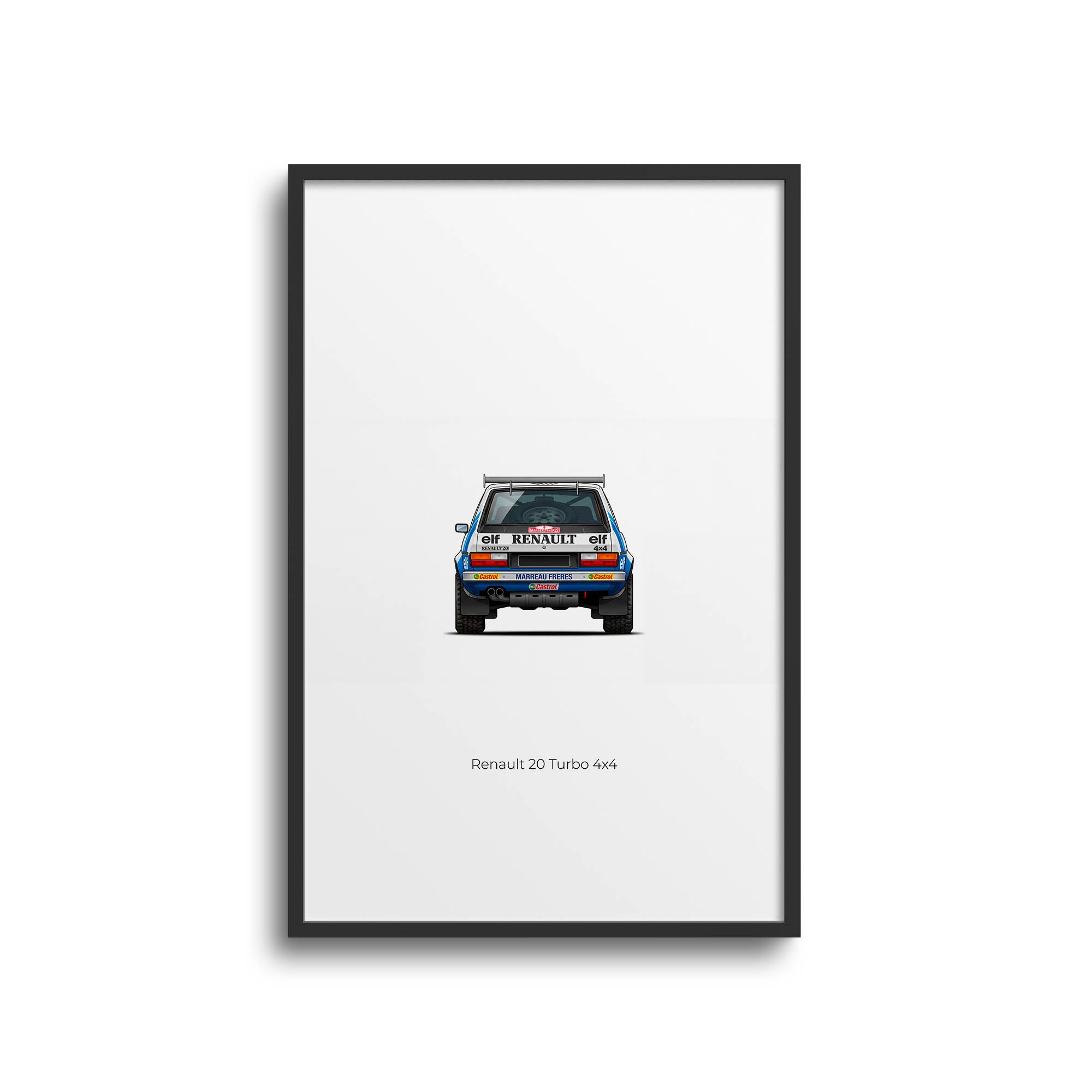 1982 Renault 20 Turbo 4X4 Marreau Brothers – Car Print