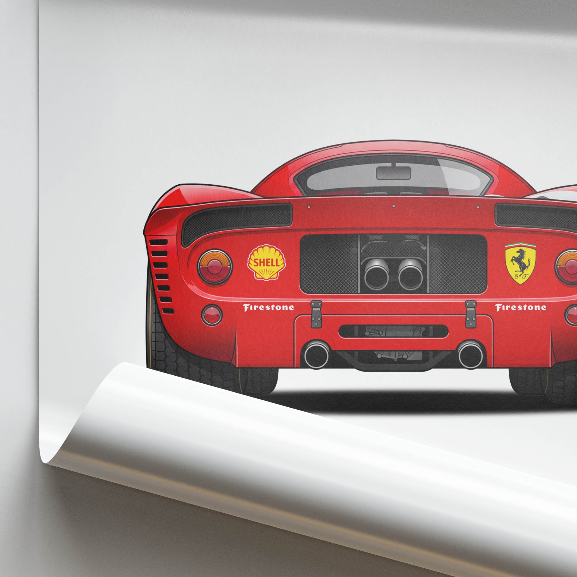 1967 Ferrari 330 P4 Scuderia Ferrari – Car Print