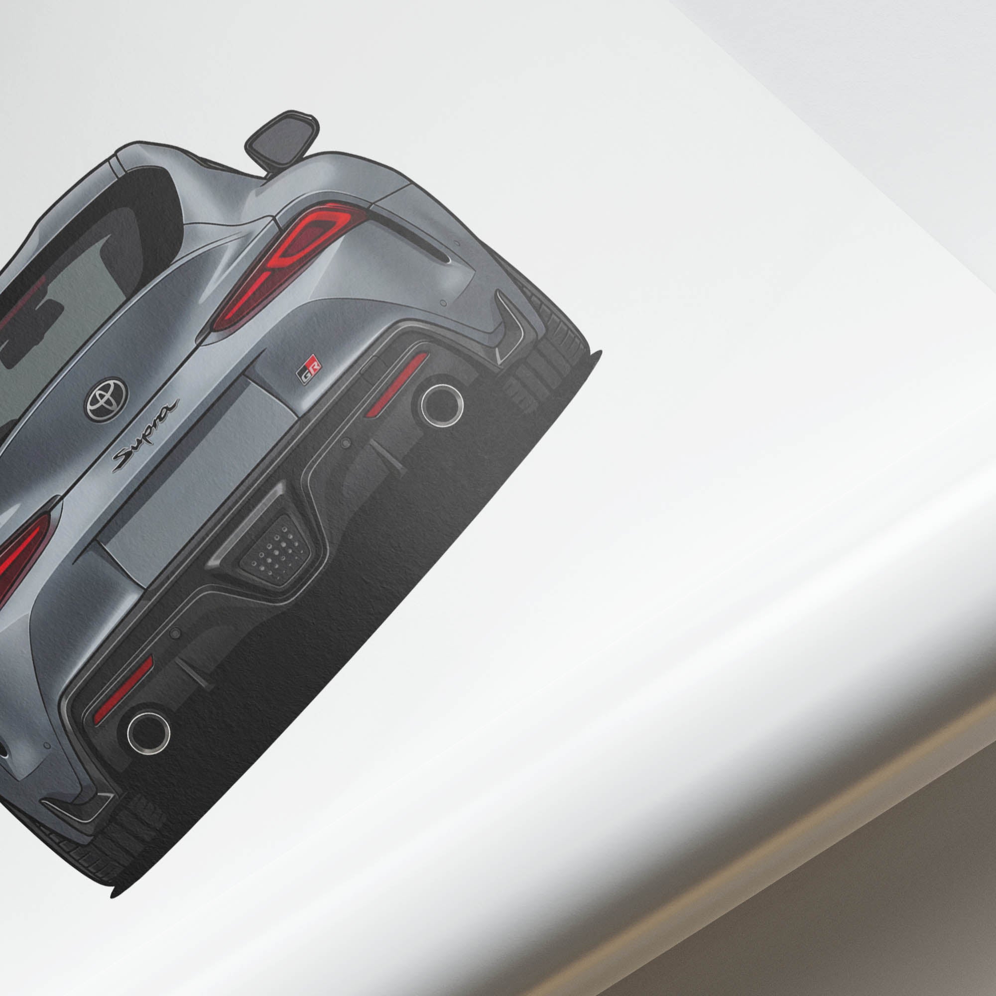 2019 Toyota Gr Supra A90 – Car Print (Back)