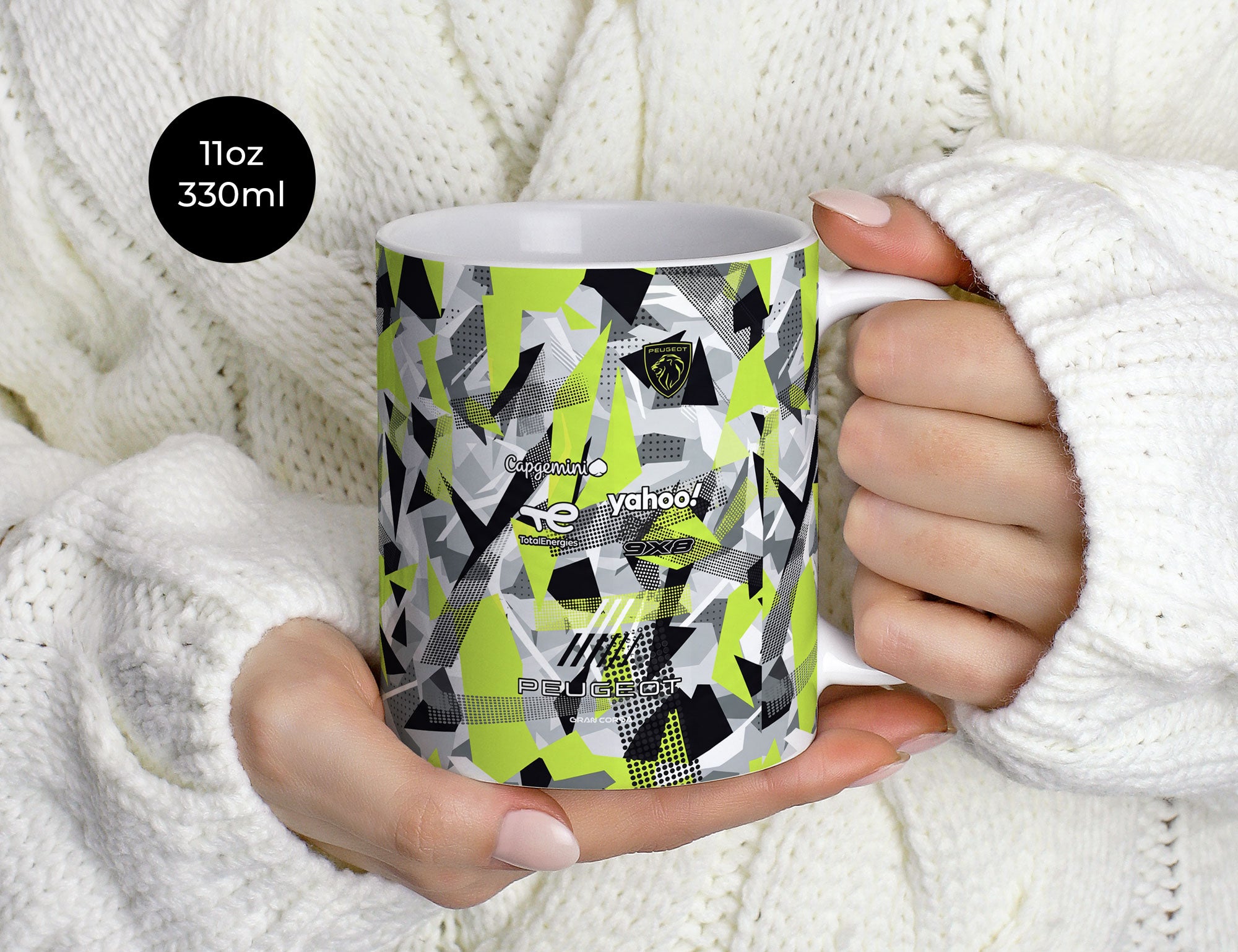 Peugeot 9X8 Mug – Racing Coffee Mug With Vibrant Race Inspired Design