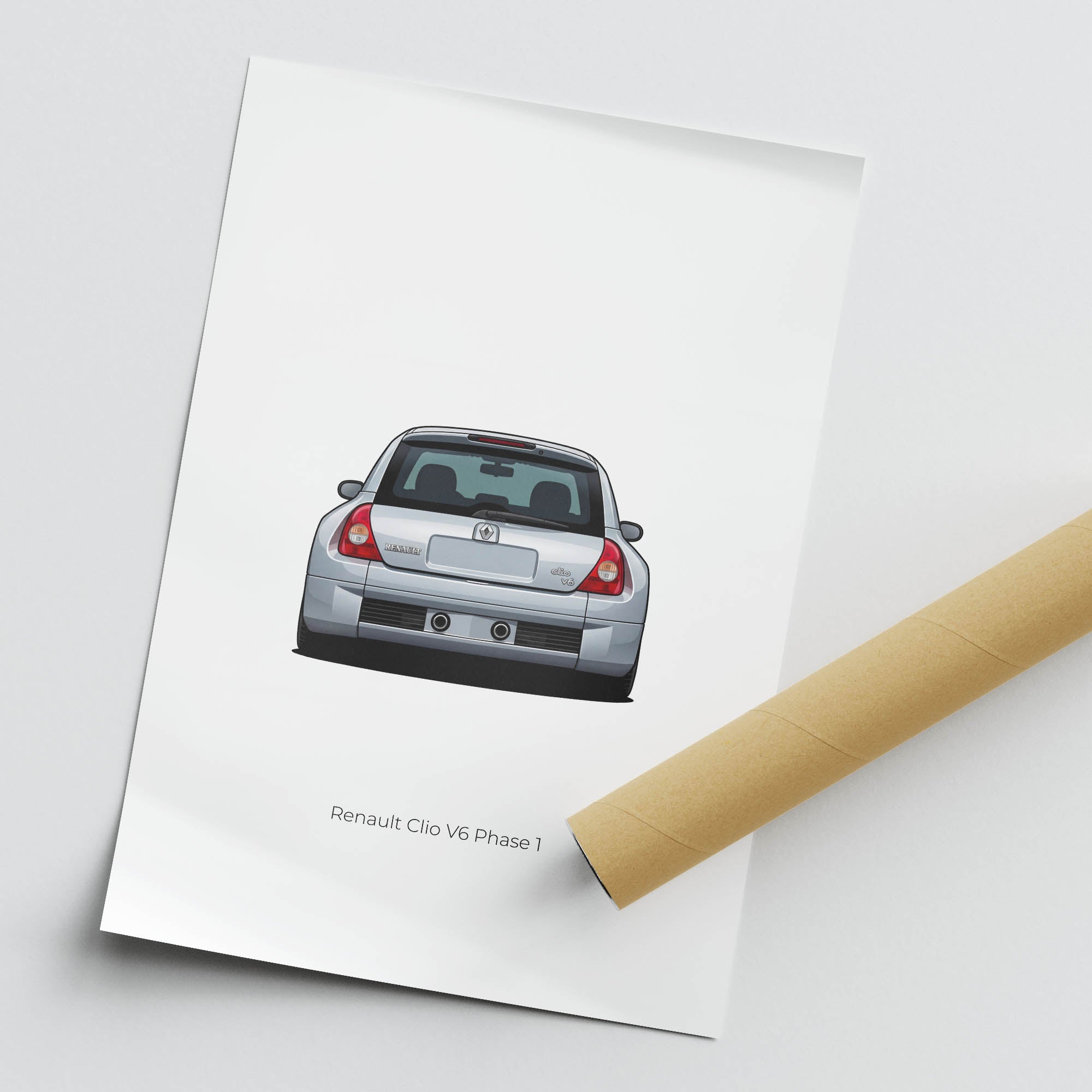 2003 Renault Clio V6 Phase 1 Iceberg – Car Print