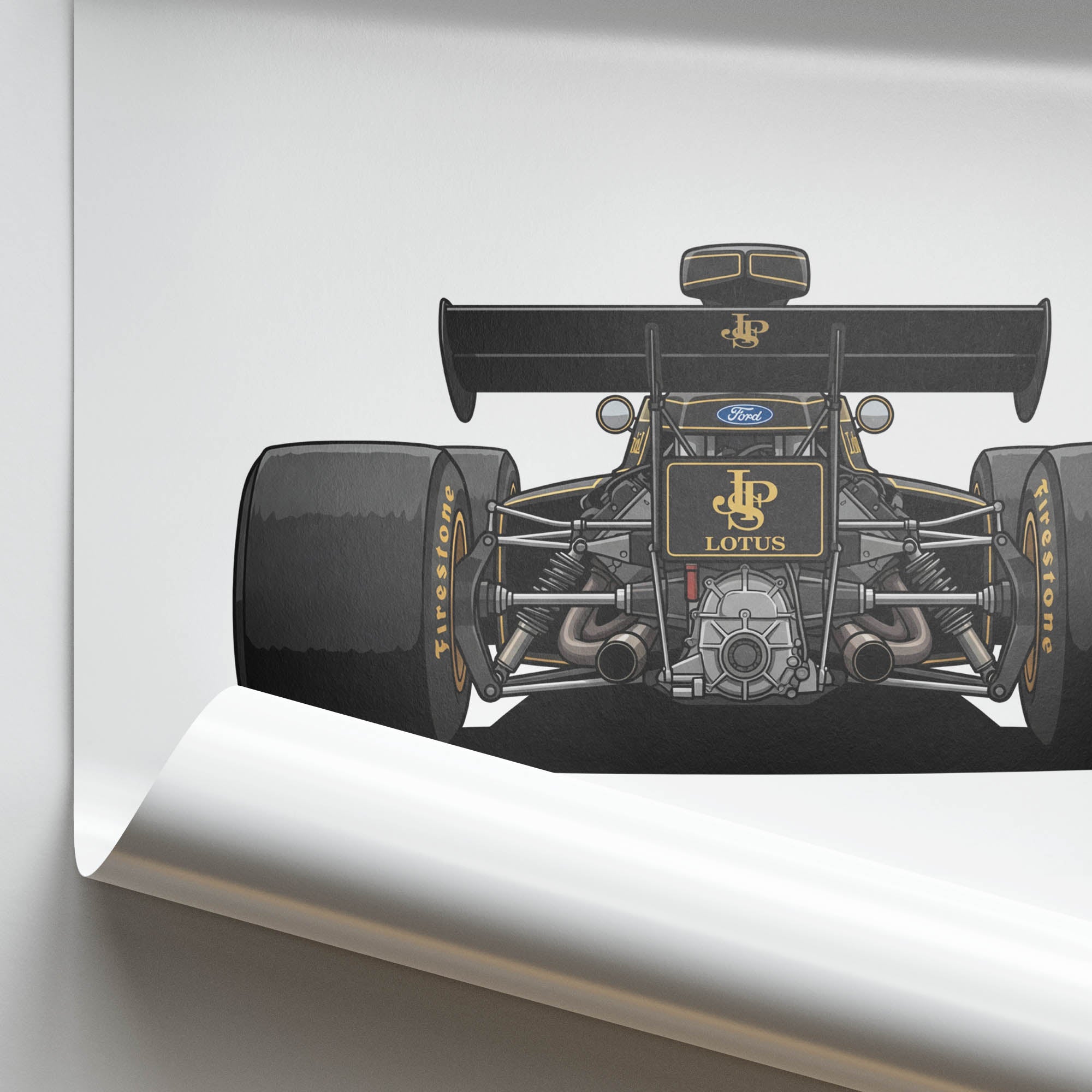 1972 Lotus 72D Emerson Fittipaldi John Player – Car Print