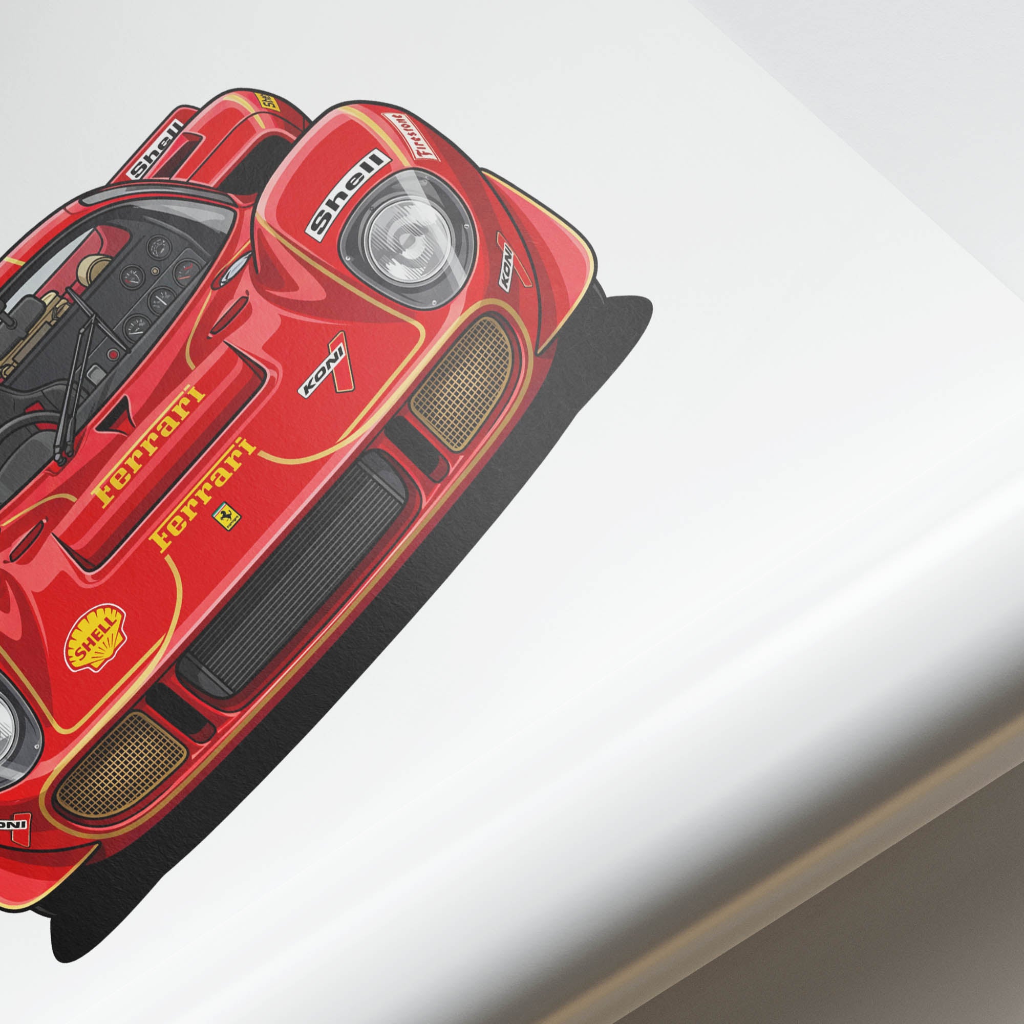 1970 Ferrari 512 S Scuderia Ferrari – Car Print