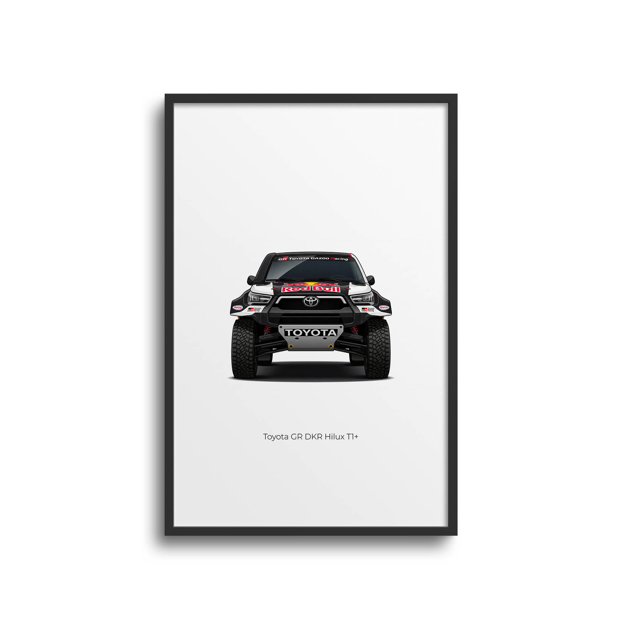 2022 Toyota GR DKR Hilux T1 Nasser Al Attiyah – Car Print
