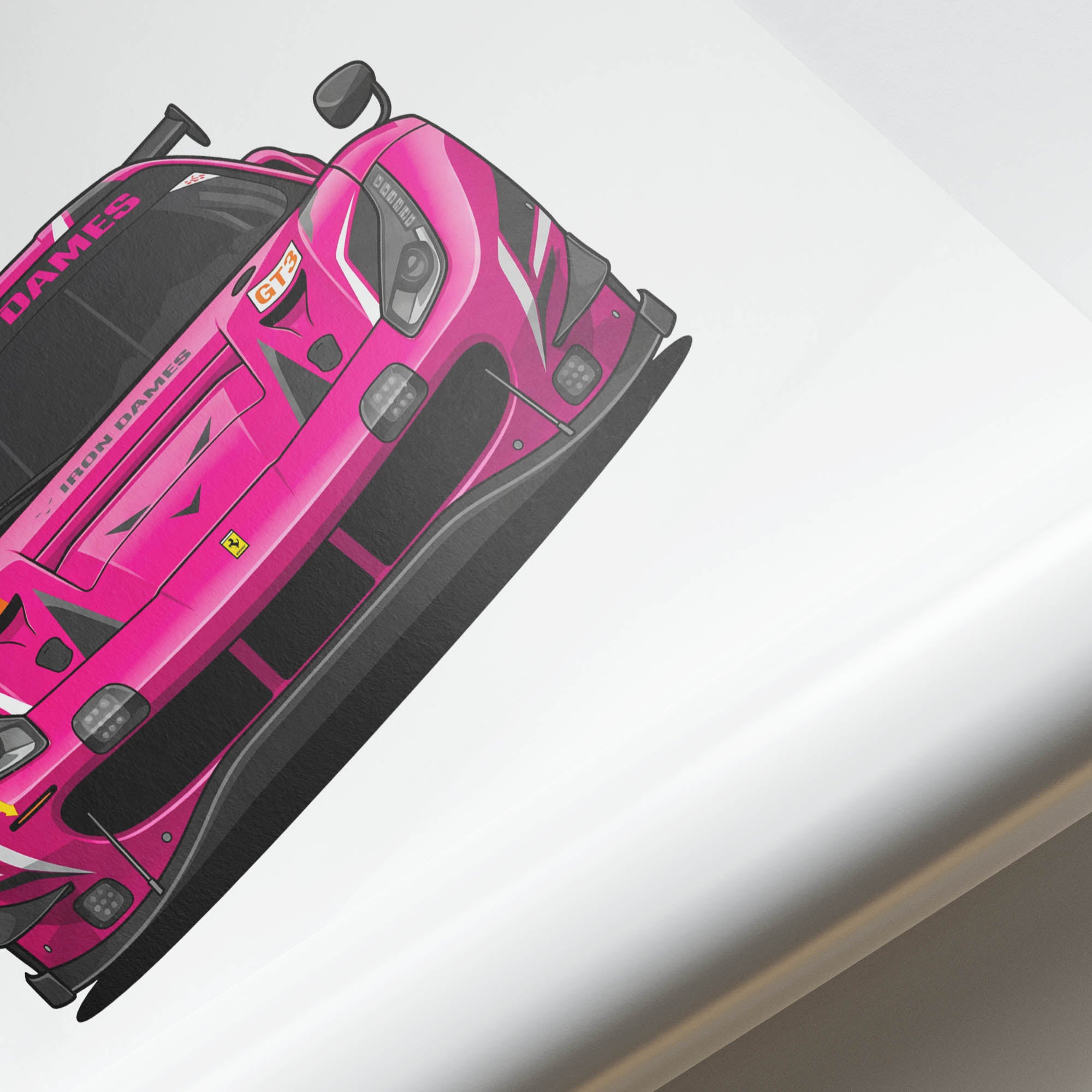 2021 Ferrari 488 GT3 Evo Iron Dames – Car Print