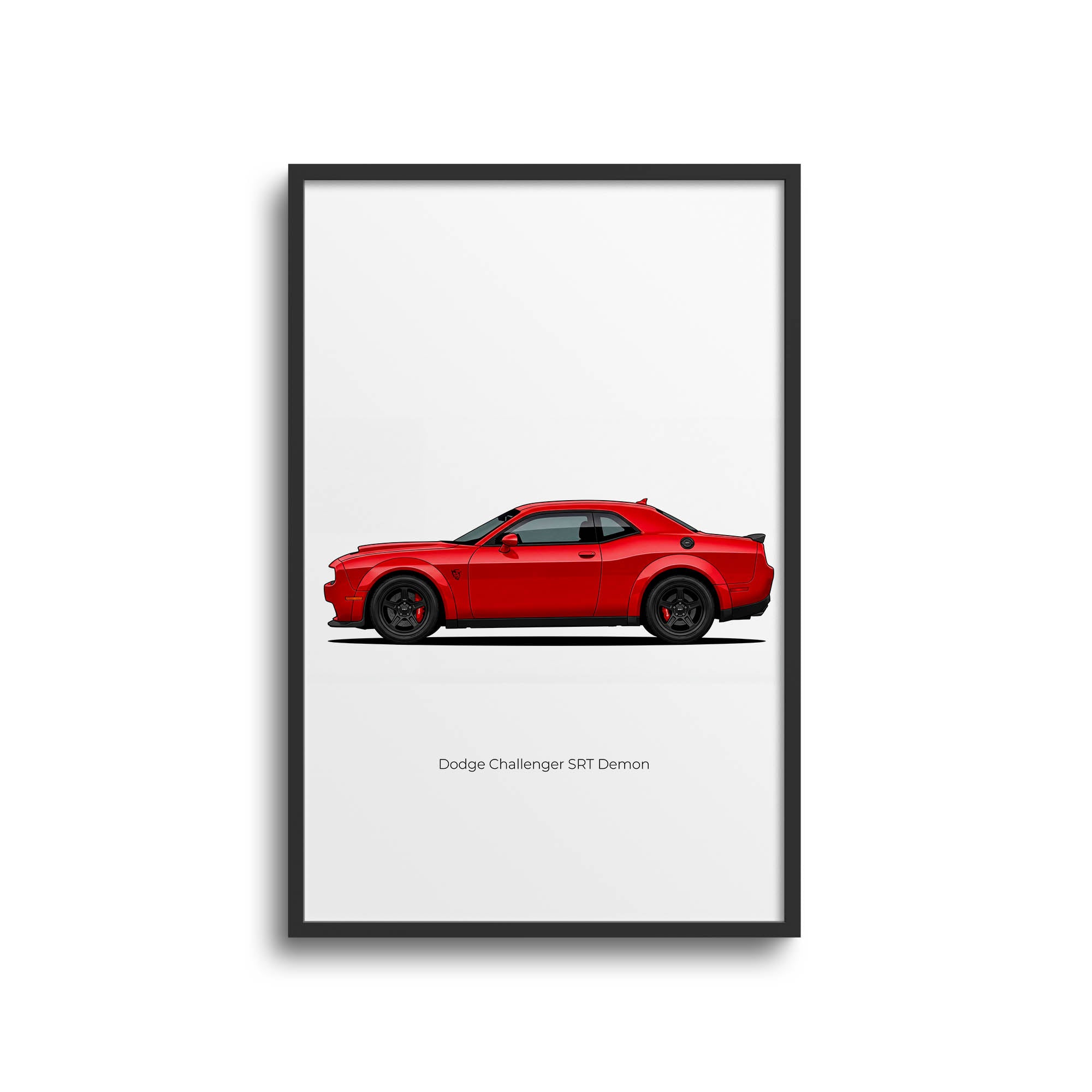 2018 Dodge Challenger SRT Demon Torred – Car Print (Side)