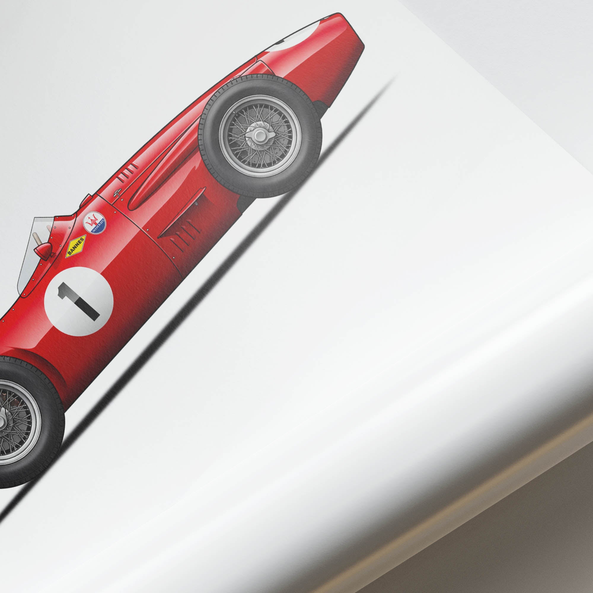1957 Maserati 250F Juan Manuel Fangio – Car Print