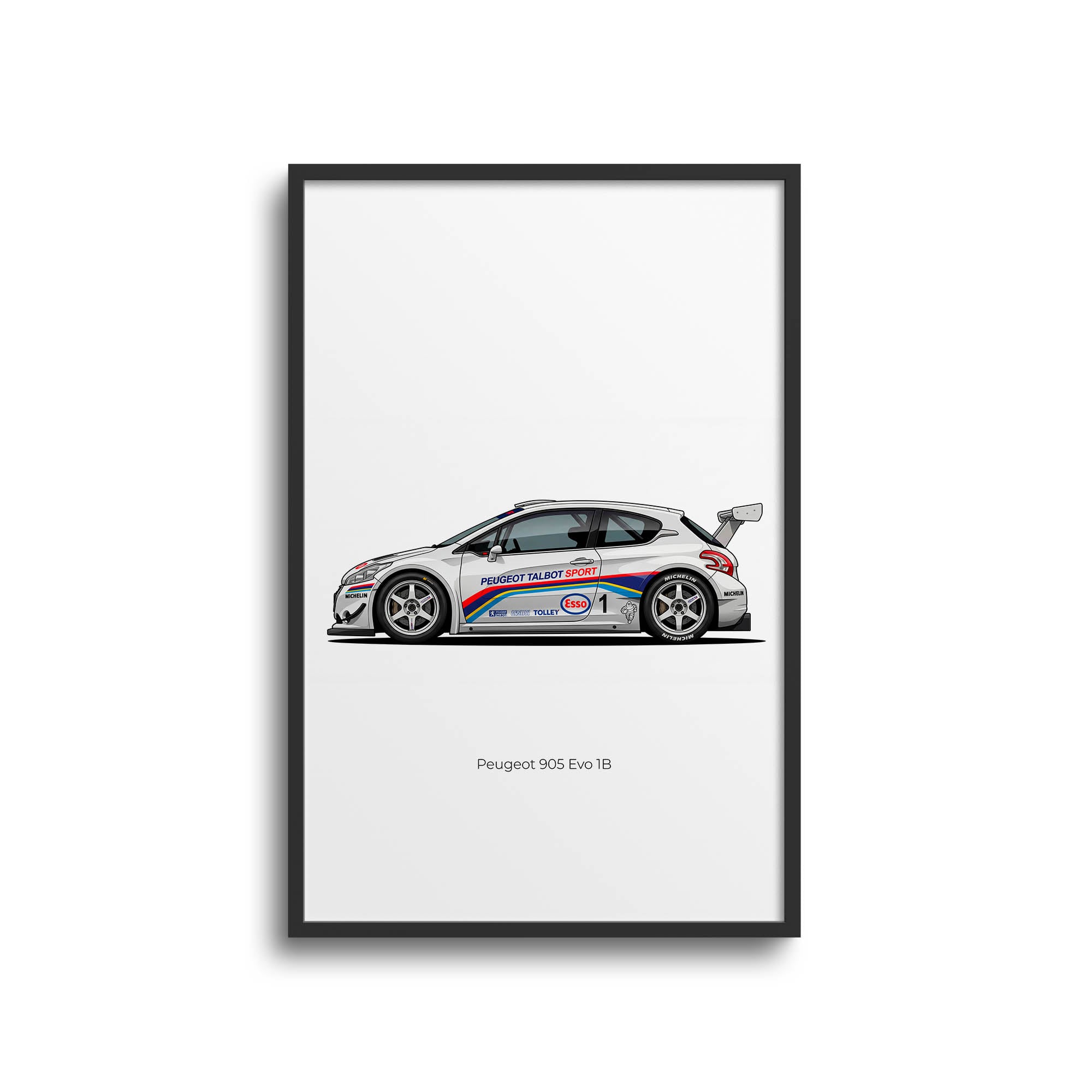 1992 Peugeot 905 Evo 1B Peugeot Talbot Sport – Car Print