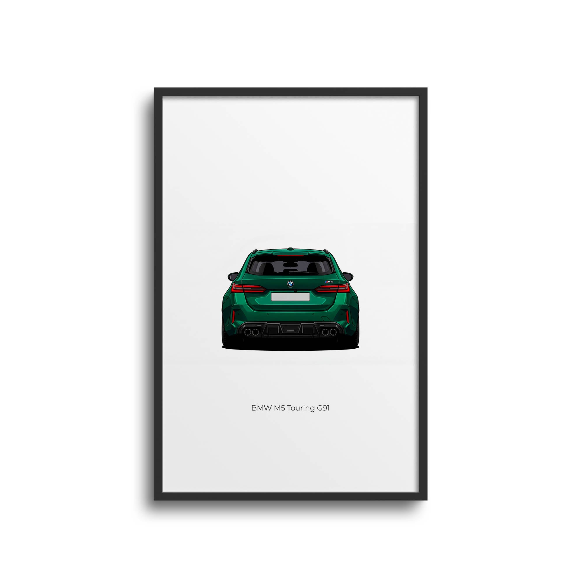 2025 BMW M5 Touring G91 Isle Of Man – Car Print (Back)