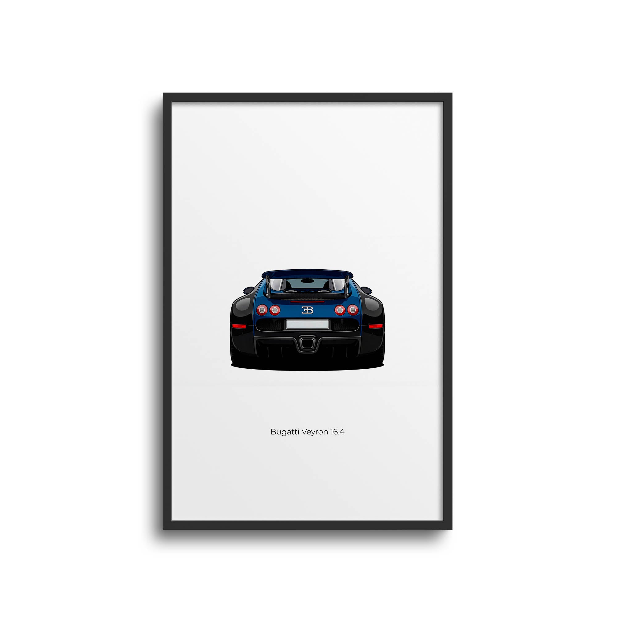 2005 Bugatti Veyron 16 4 Two Tone – Car Print (Back)