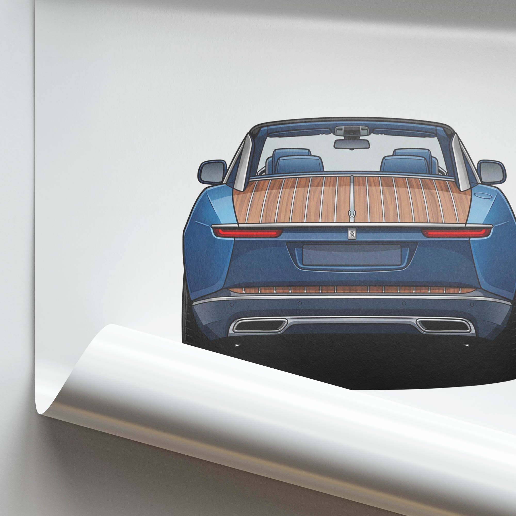 2021 Rolls Royce Boat Tail – Car Print (Back)