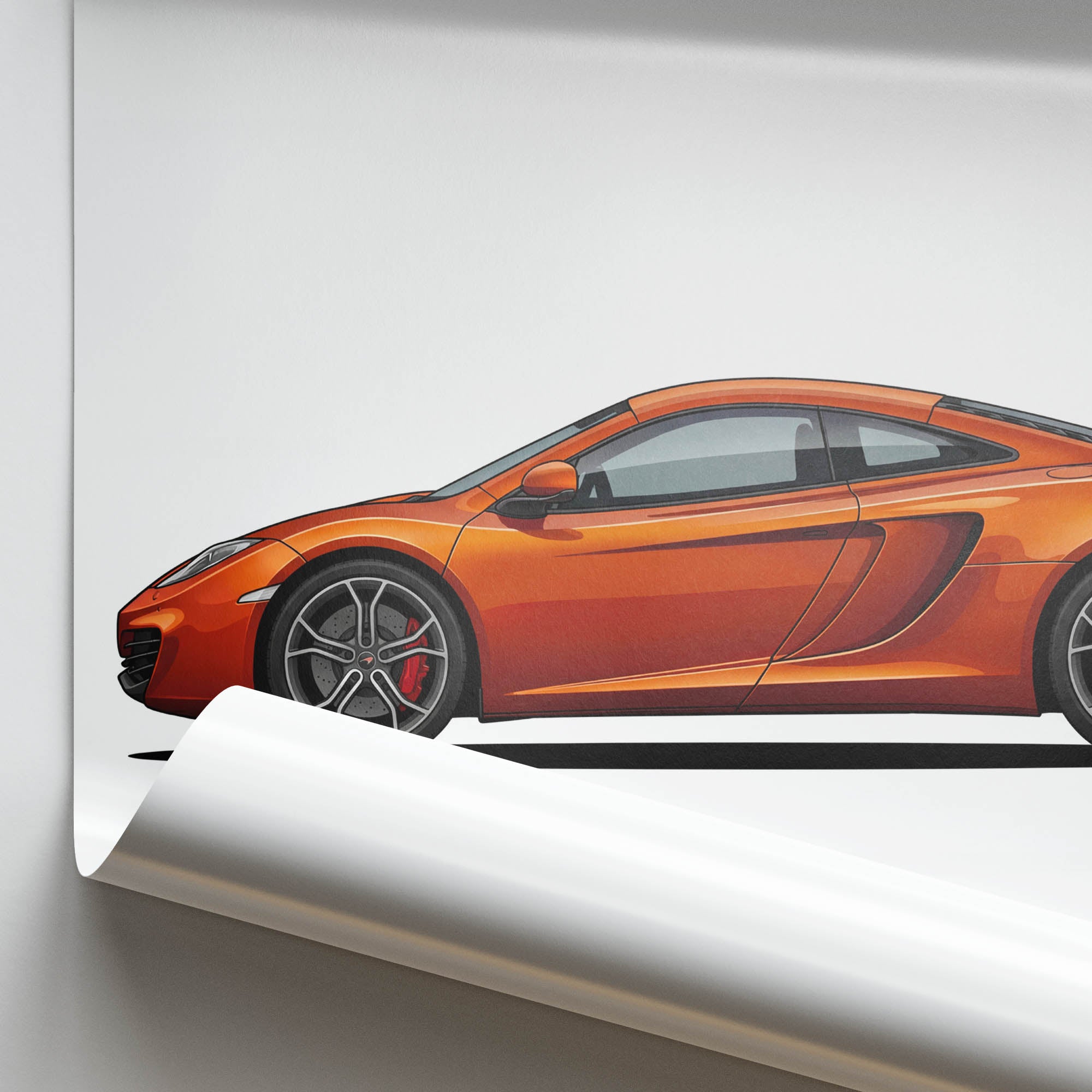 2012 McLaren MP4 12C Volcano – Car Print