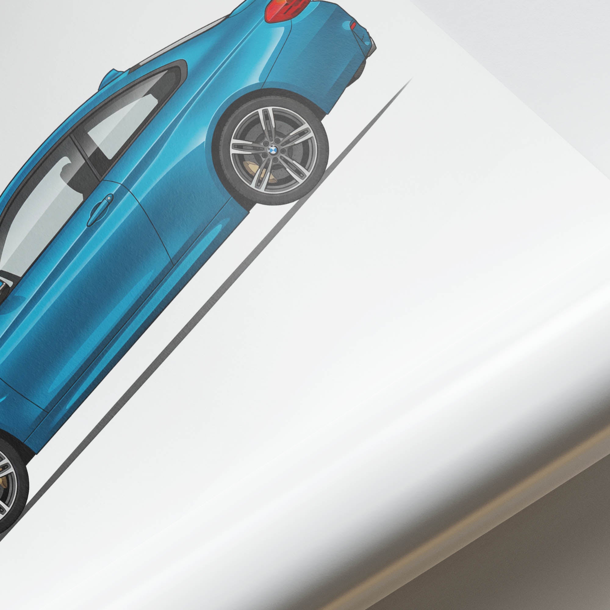 2015 BMW M4 Coupe F82 Yas Marina – Car Print (Side)