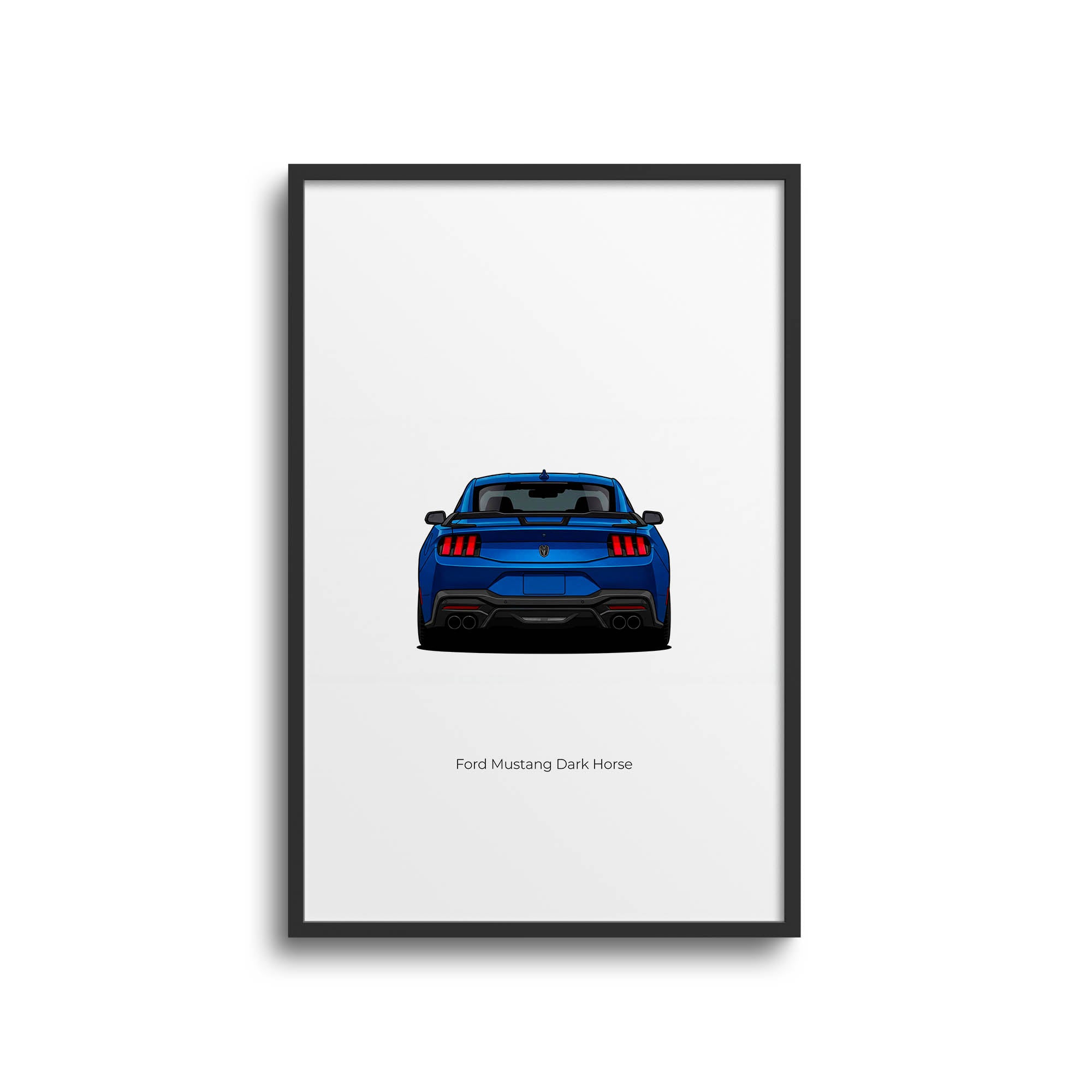 2024 Ford Mustang – Car Print (Back)