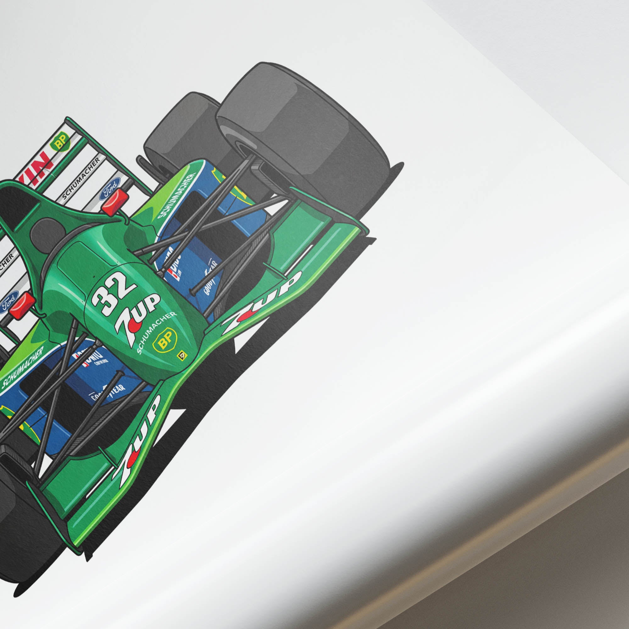 1990 Jordan 191 Michael Schumacher 7UP – Car Print