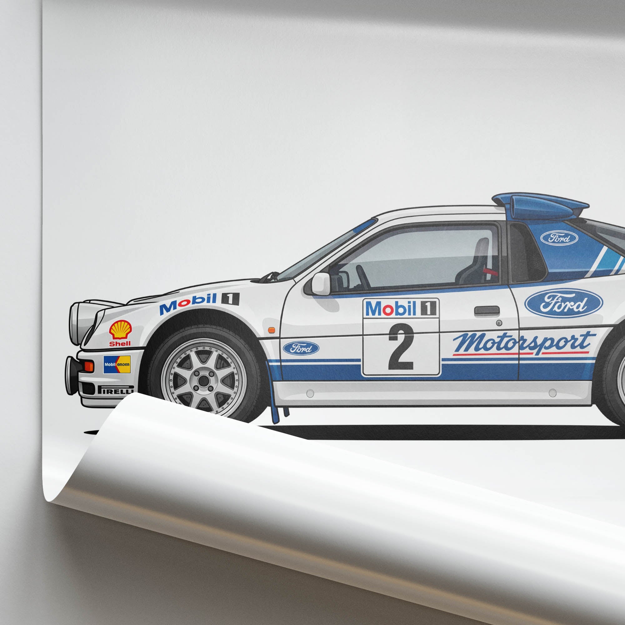 Ford Rs200 Poster - 1986 WRC Rally Car Print | Motorsport Wall Art
