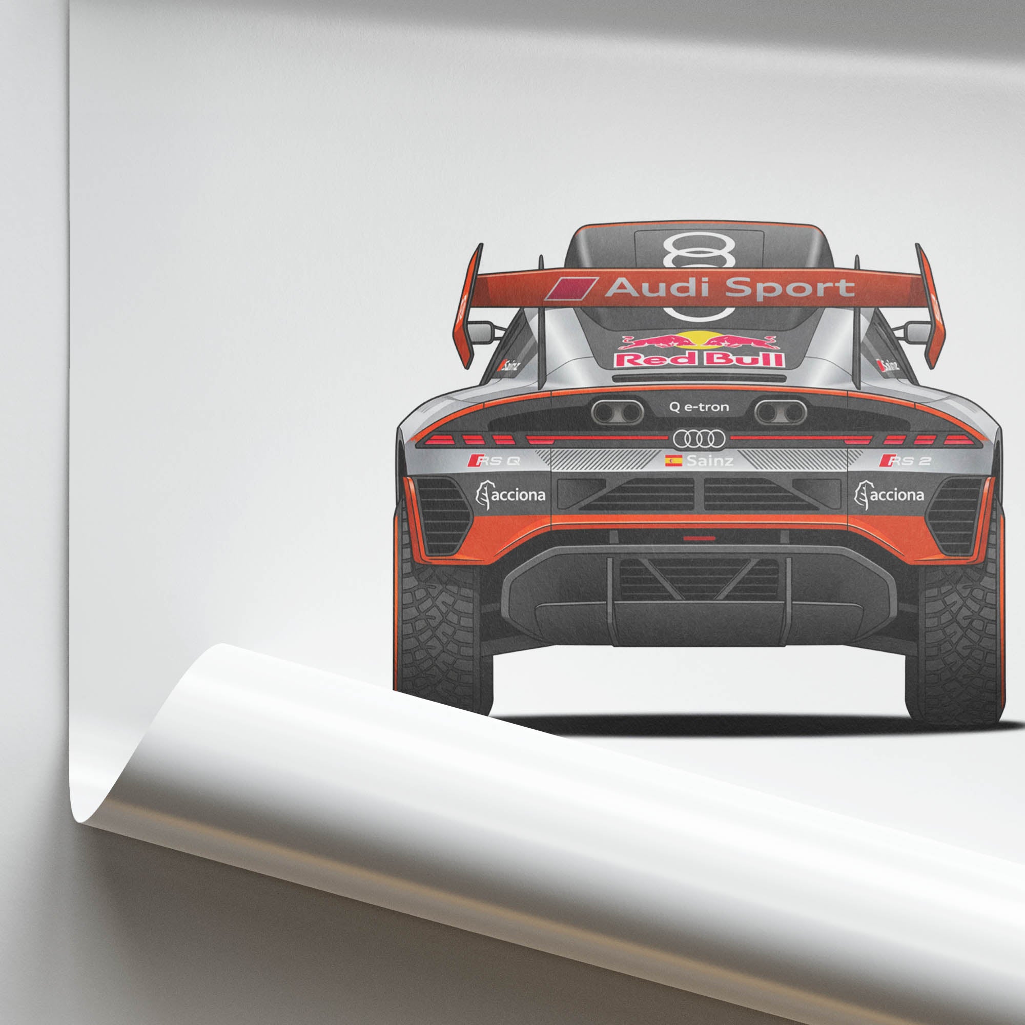 2024 Audi RS Q e-tron E2 Carlos Sainz Sr – Car Print