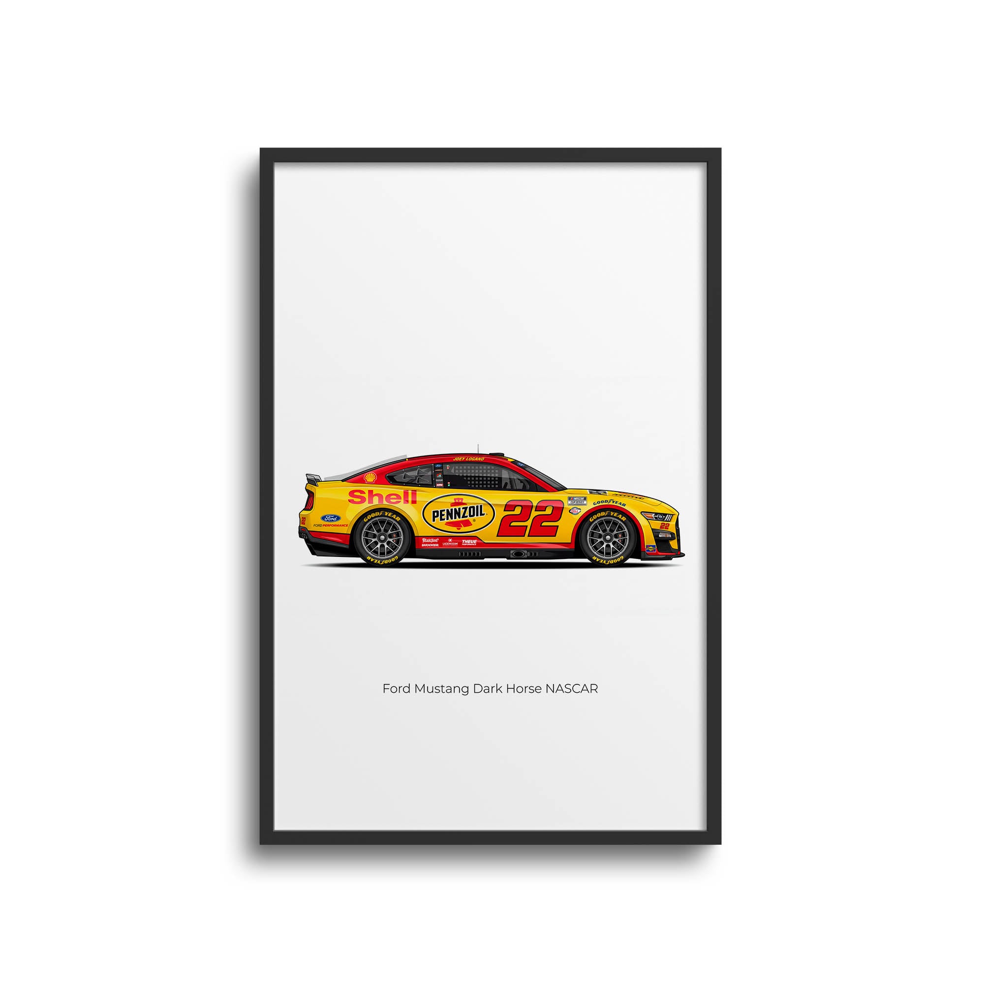 2025 Ford Mustang – Car Print