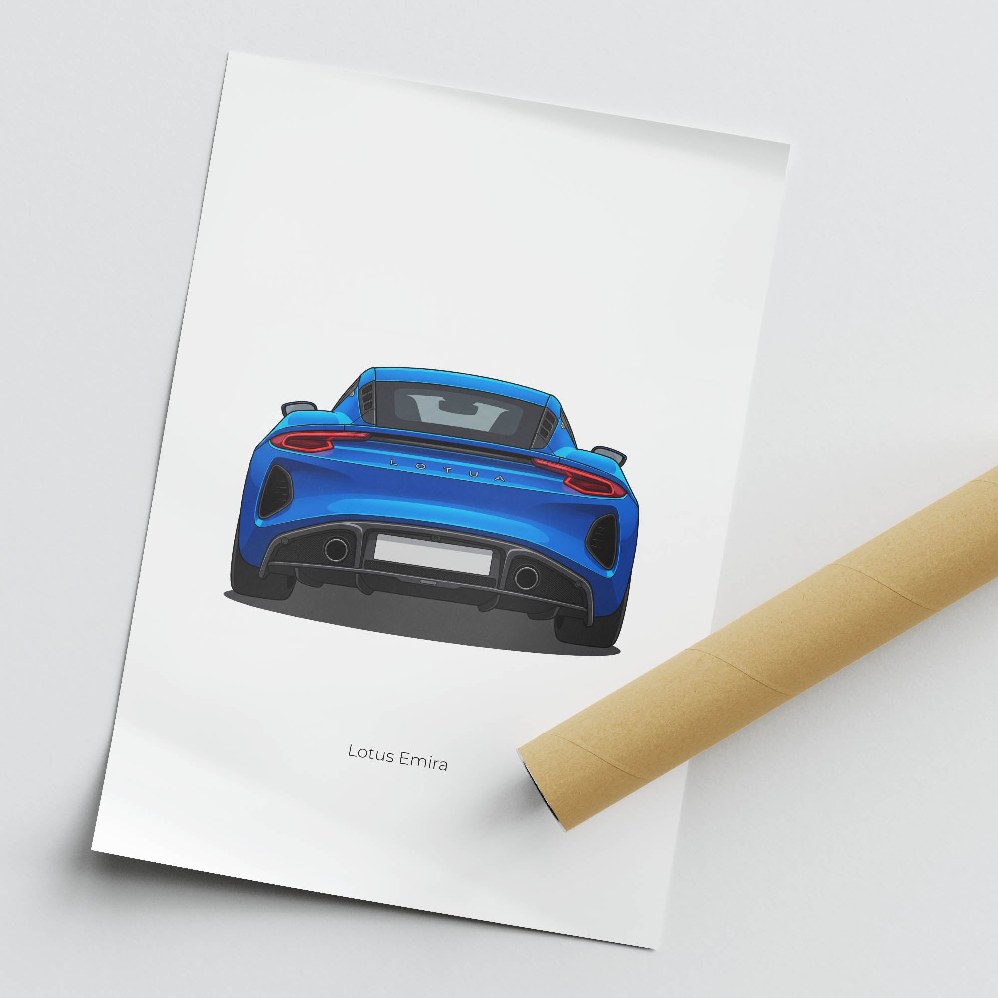 2022 Lotus Emira Seneca – Car Print (Rear)
