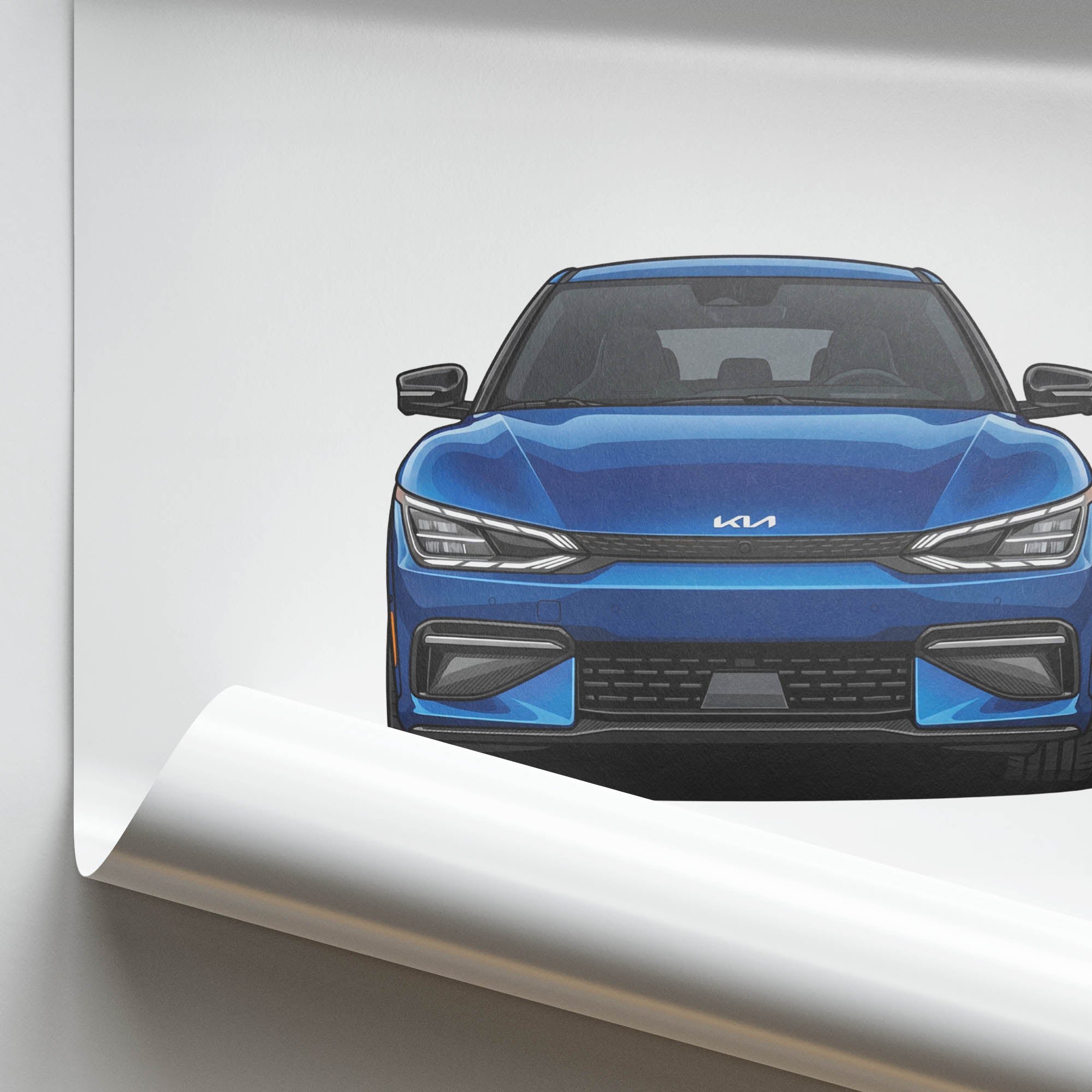 2023 Kia EV6 GT Yacht – Car Print (Front)