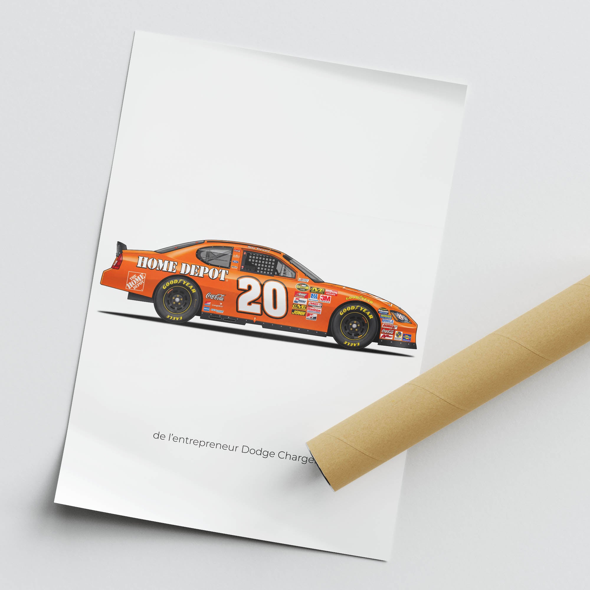 2005 De L Entrepreneur Dodge Charger Tony – Car Print