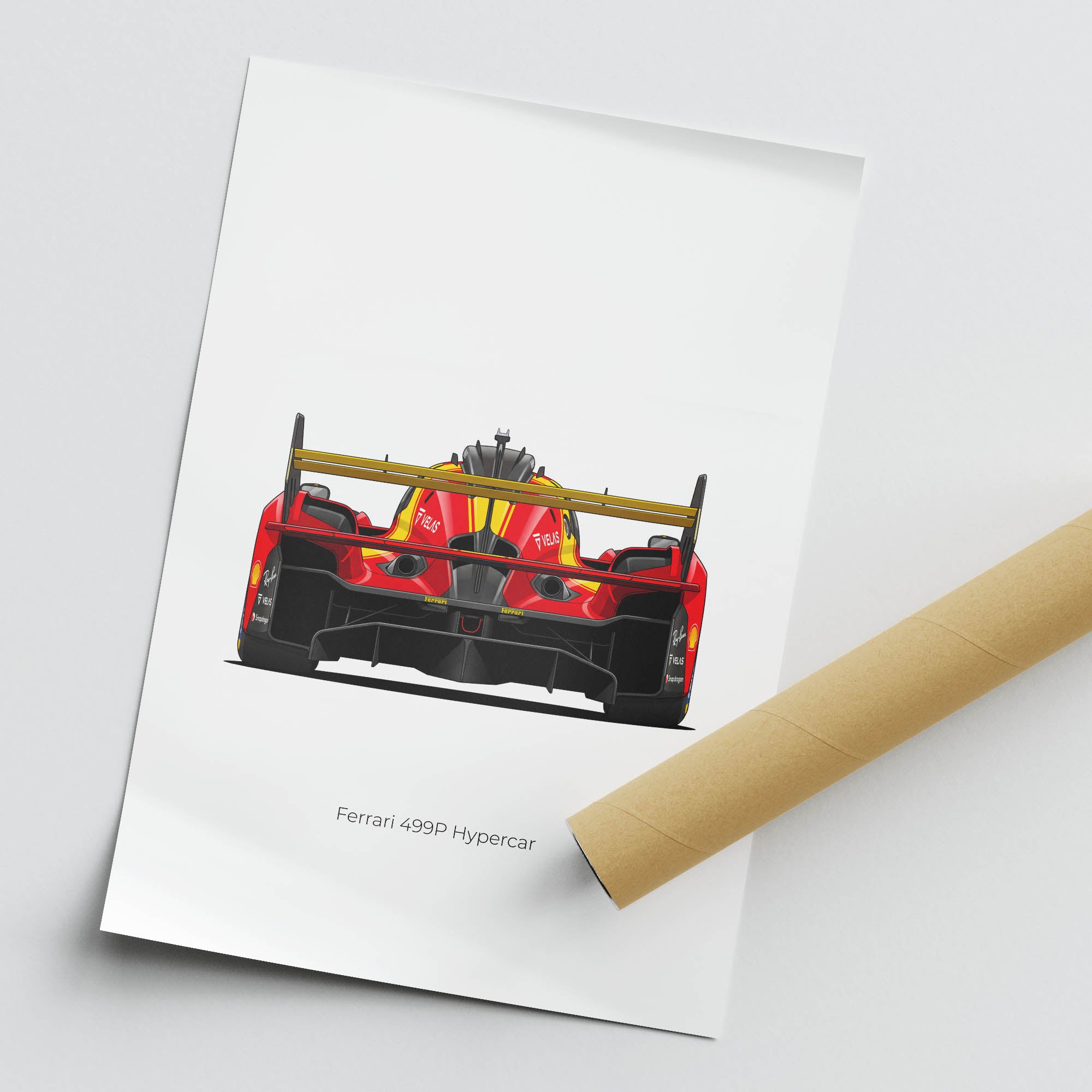 2025 Ferrari 499P Hypercar Scuderia Ferrari – Car Print