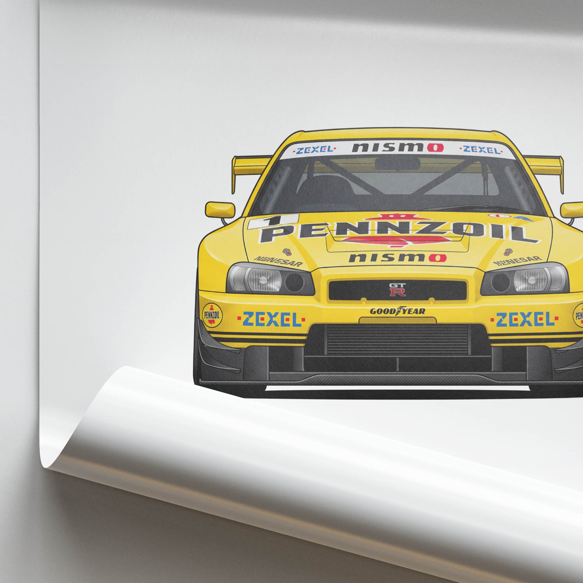 1999 Nissan Skyline GT R R34 JGTC Pennzoil – Car Print