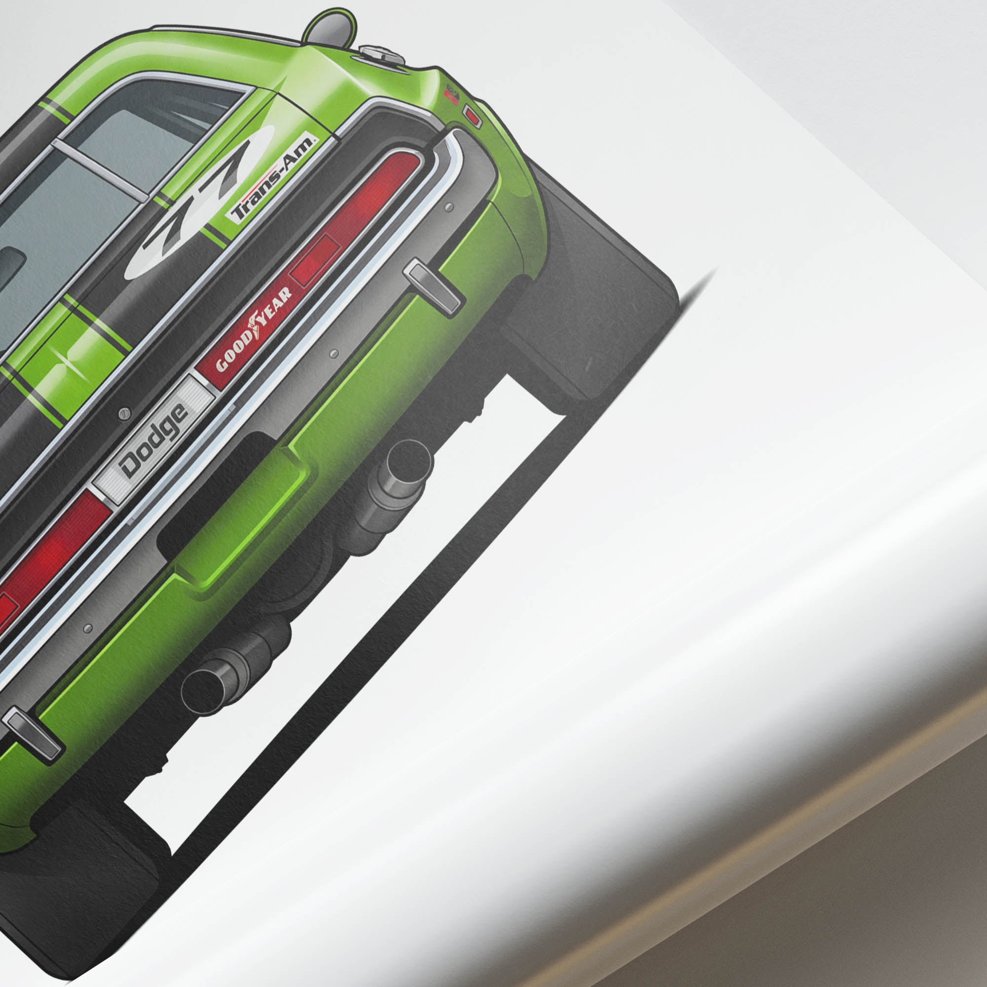 1970 Dodge Challenger Trans Am Sam Posey – Car Print