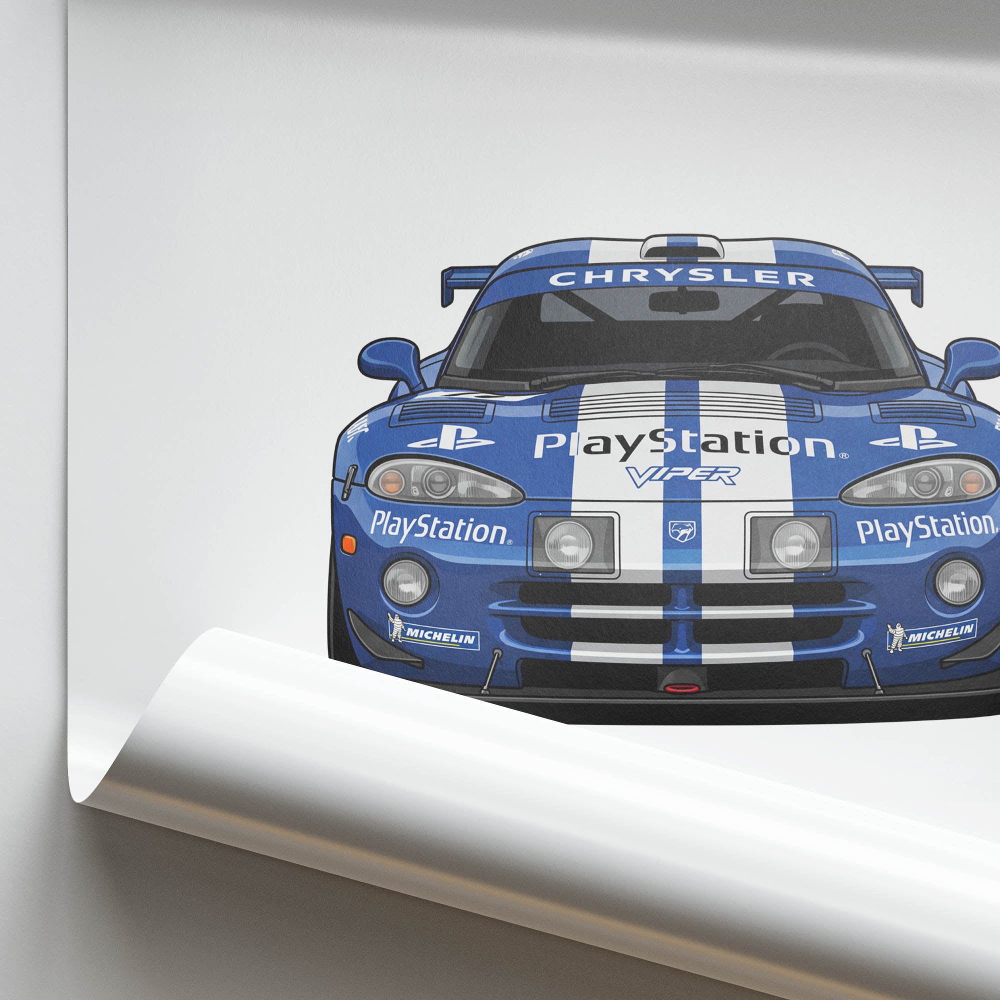 2001 Chrysler Viper Gts R Le Mans Team Oreca – Car Print