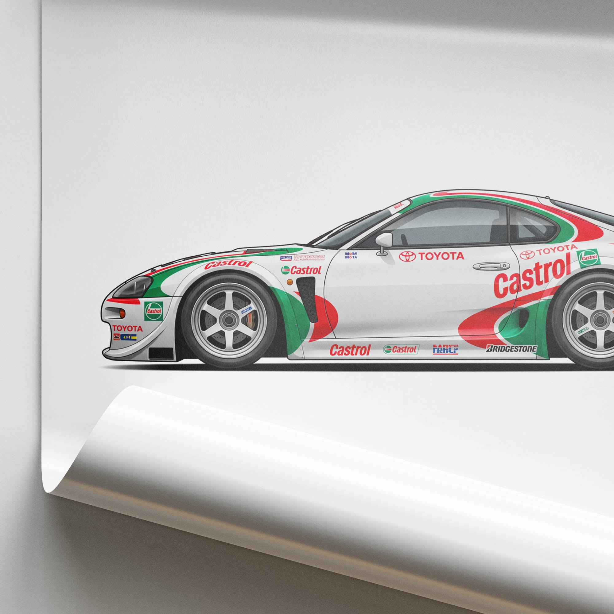 1997 Toyota Supra JGTC – Car Print (Side)