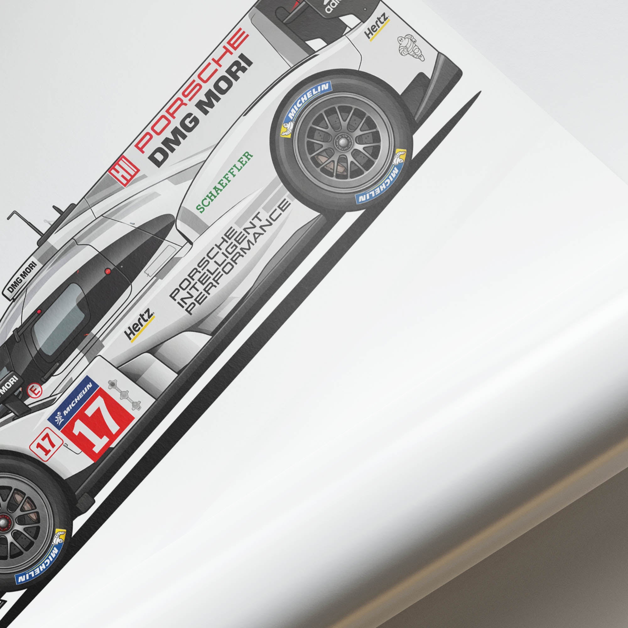 2015 Porsche 919 Hybrid Porsche – Car Print (Side)